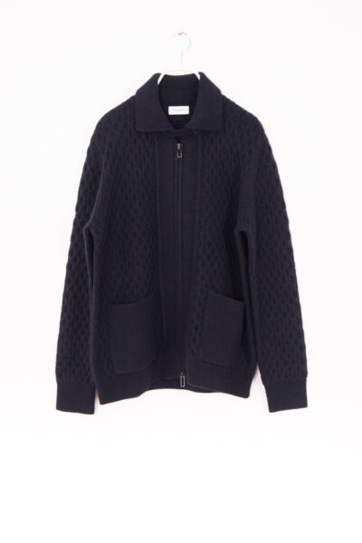 Paolo Pecora Strickjacke mit Reißverschluss in Dunkelblau