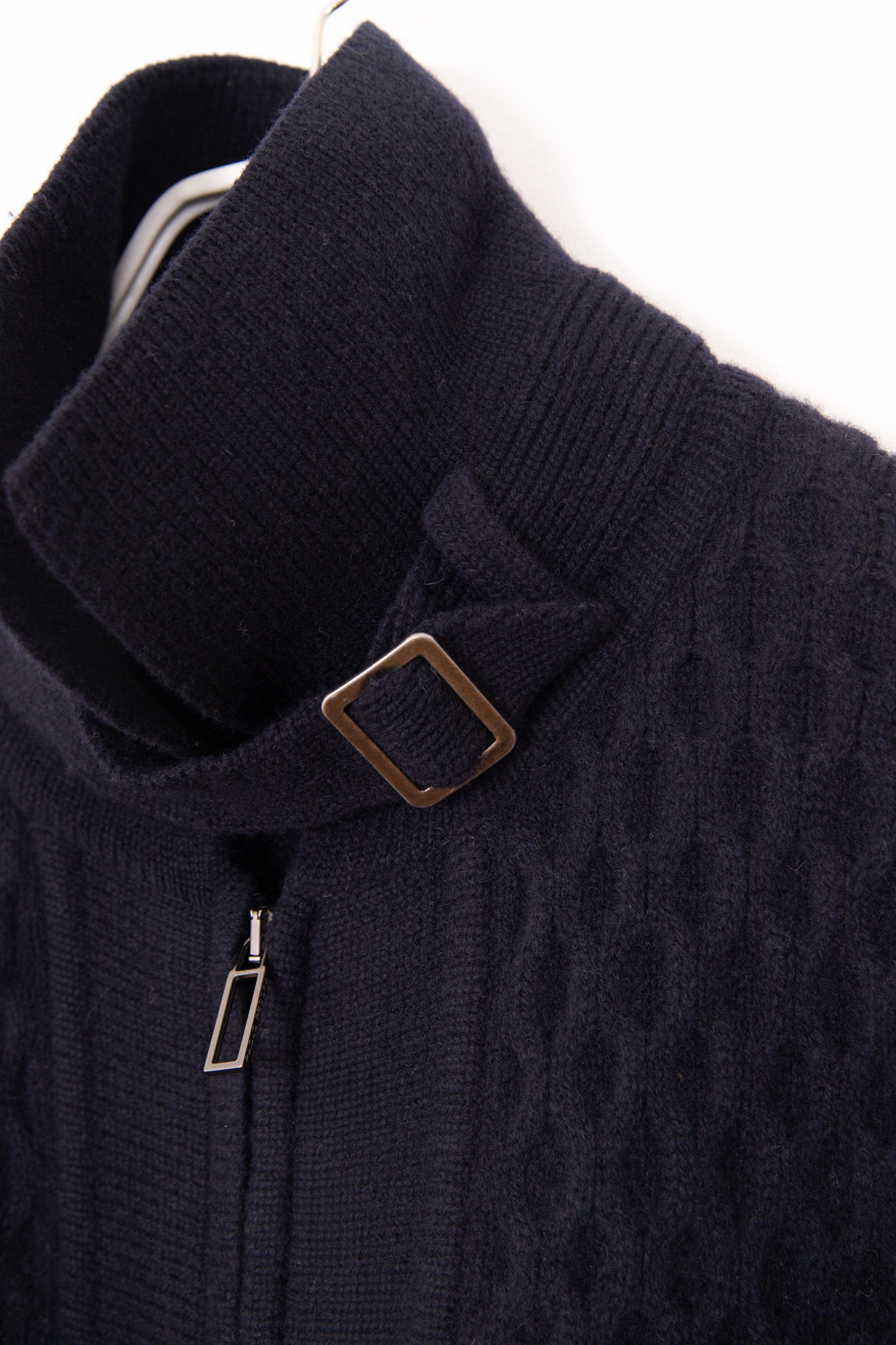 Paolo Pecora Strickjacke mit Reißverschluss in Dunkelblau