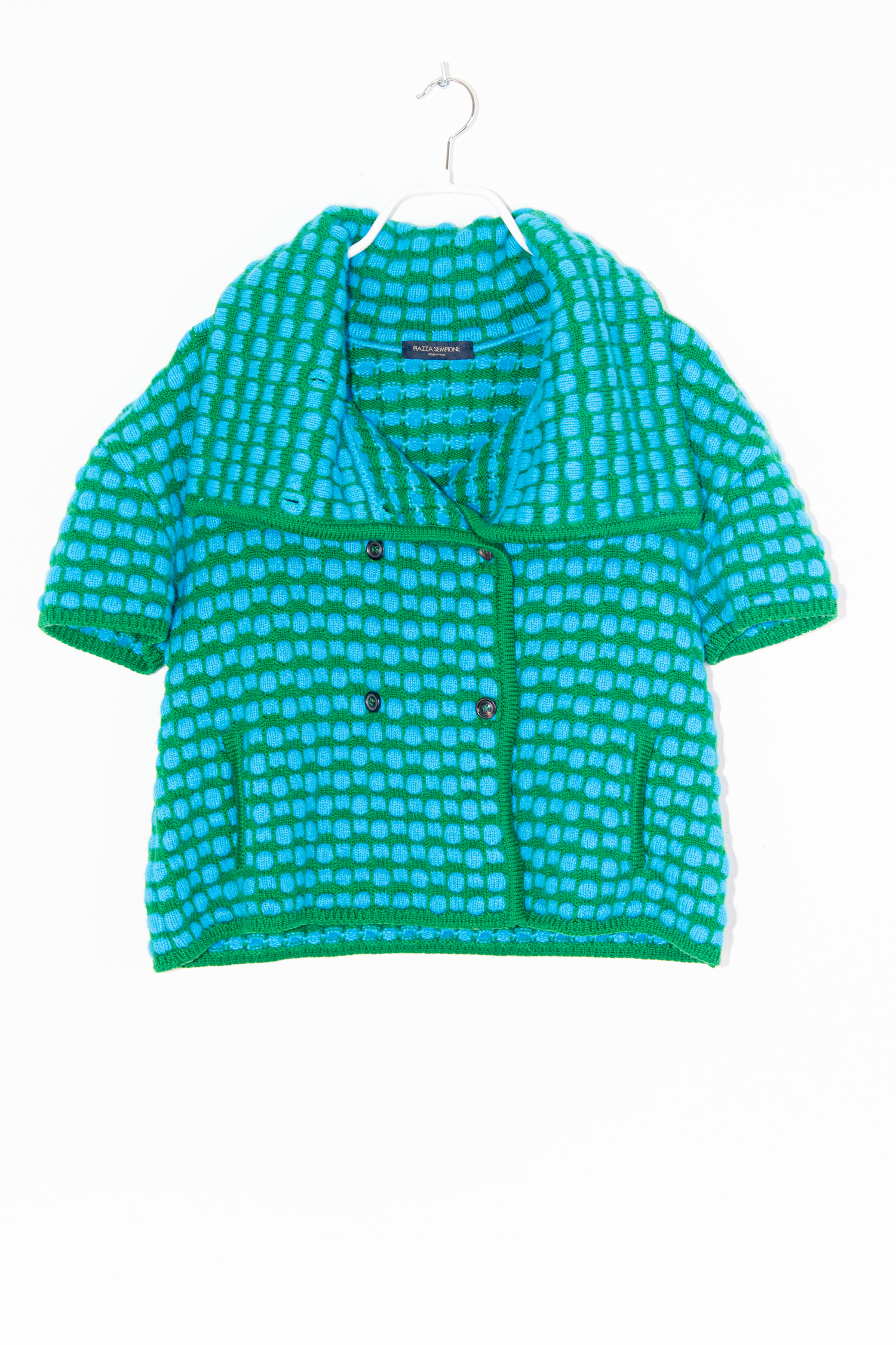 Piazza Sempione Strickjacke in Azur und Grün