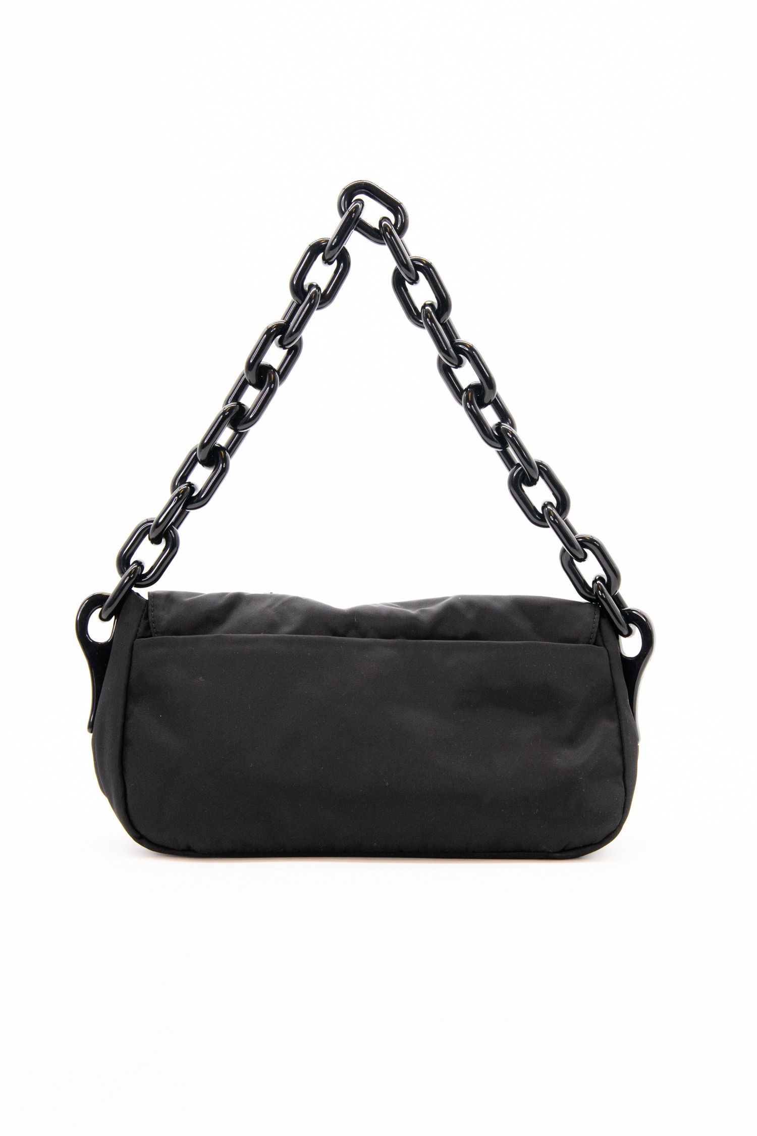 Prada Handtasche mit Schmucksteinen in Schwarz und Gold