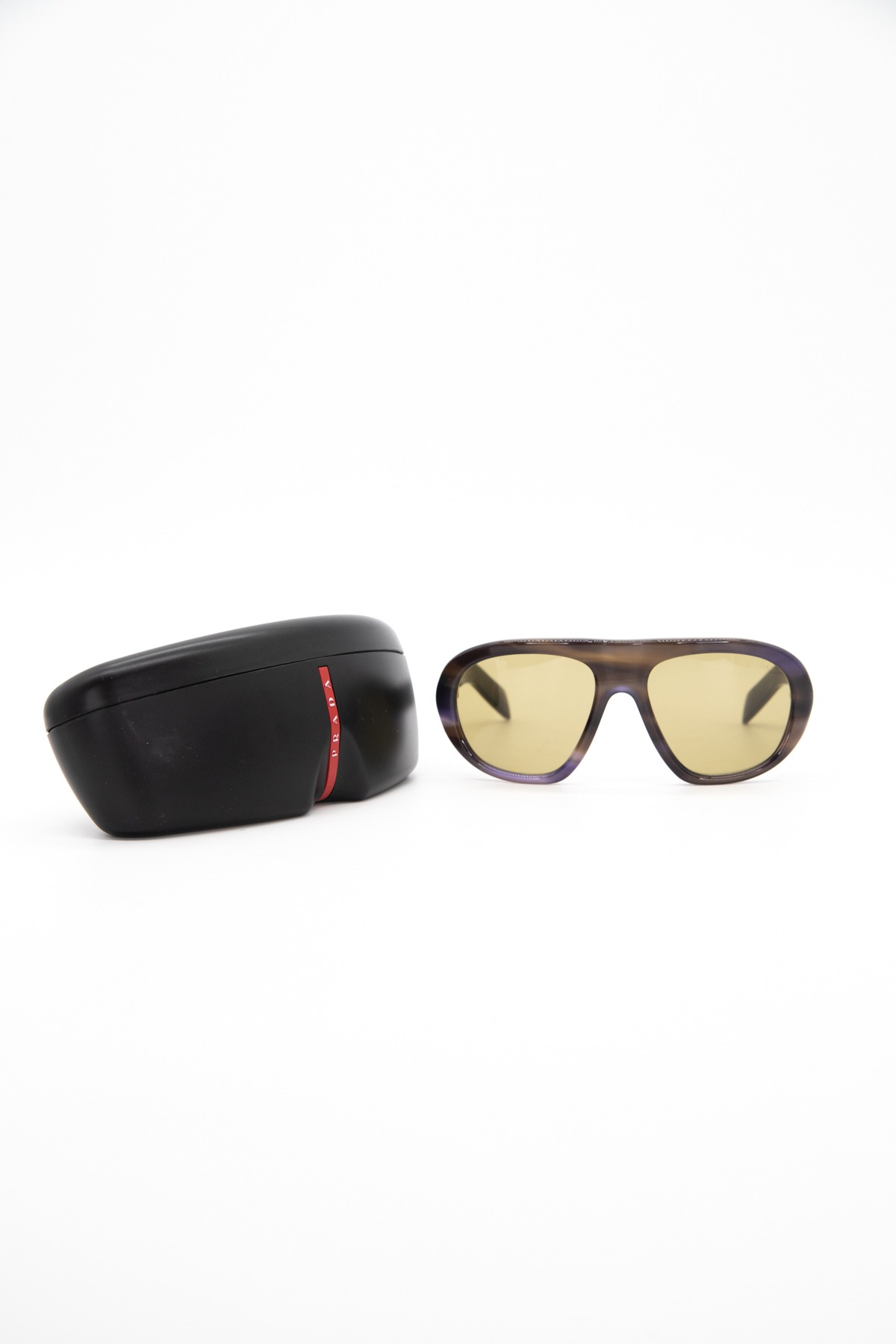 Prada "Shadowplay" Sonnenbrille in Dunkelbraun