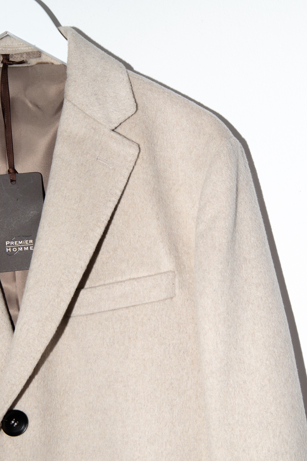 Premier Homme Mantel in Hellbeige