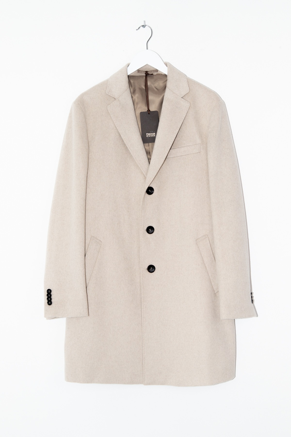 Premier Homme Mantel in Hellbeige
