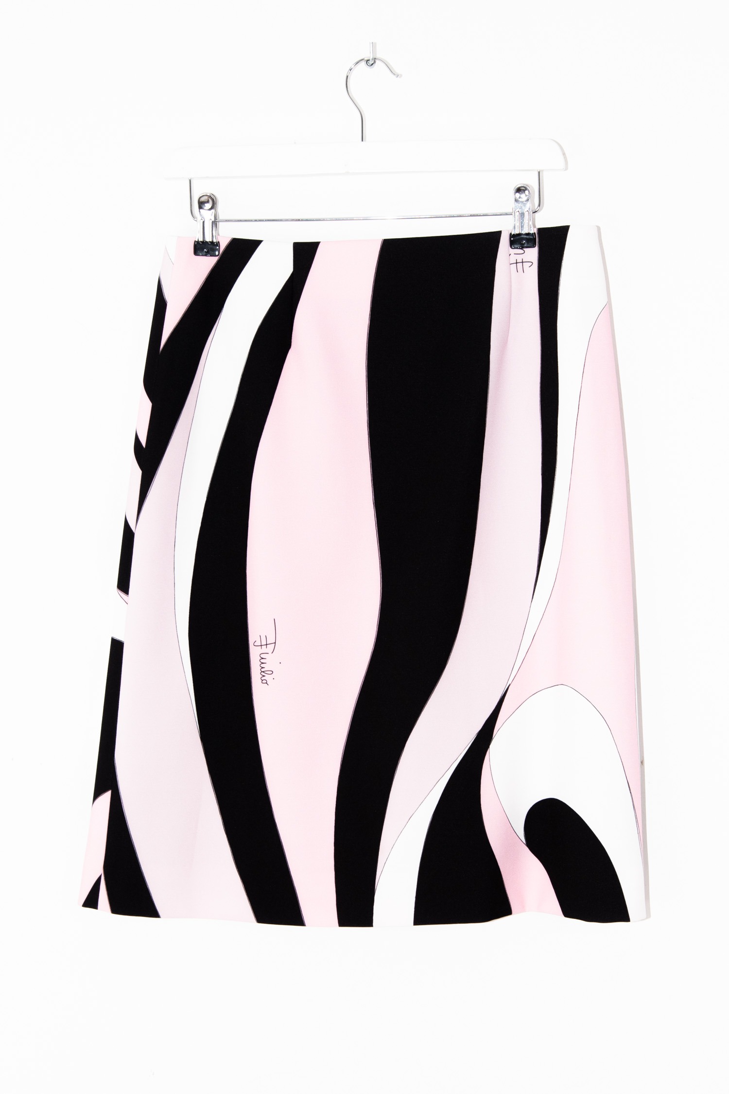 Pucci Wickelrock mit grafischem Muster in Rosa und Schwarz