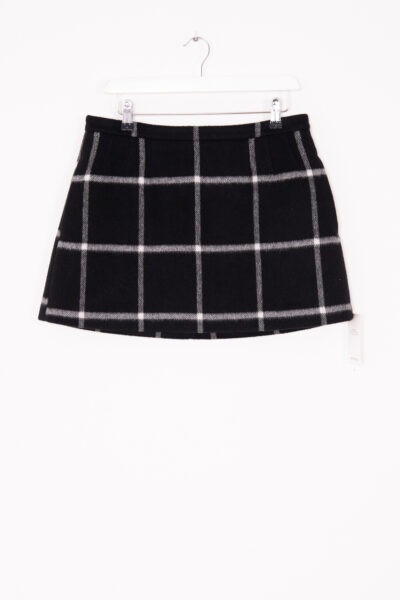 Red Valentino Karierter Minirock in Schwarz und Weiß