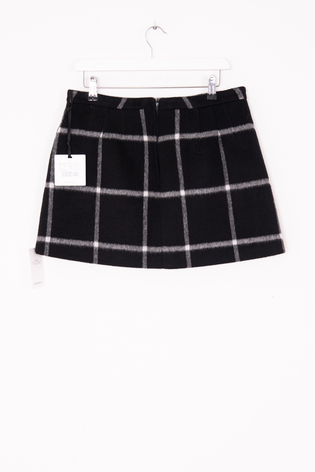 Red Valentino Karierter Minirock in Schwarz und Weiß