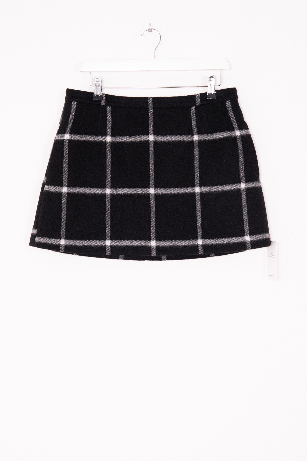 Red Valentino Karierter Minirock in Schwarz und Weiß