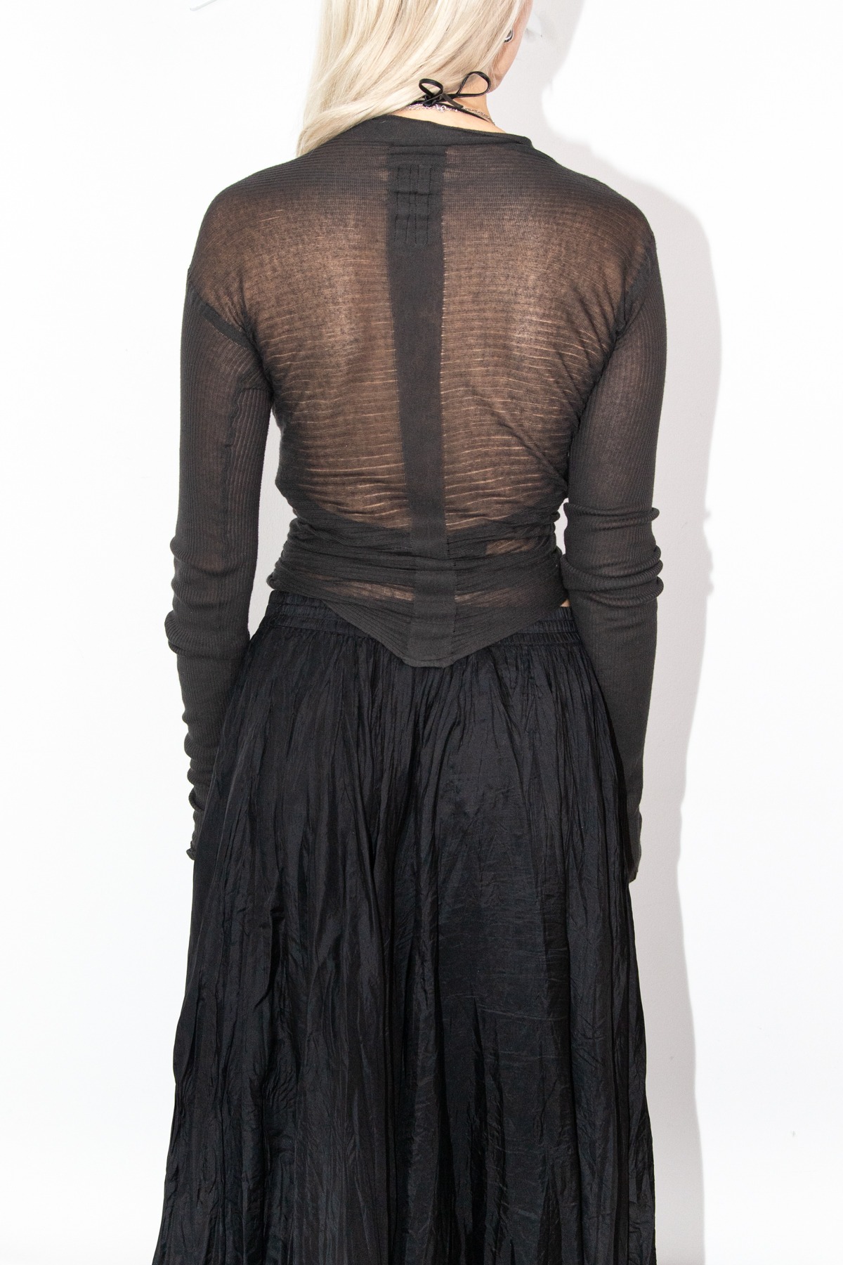 Rick Owens Cardigan im Wickelstil in Anthrazit