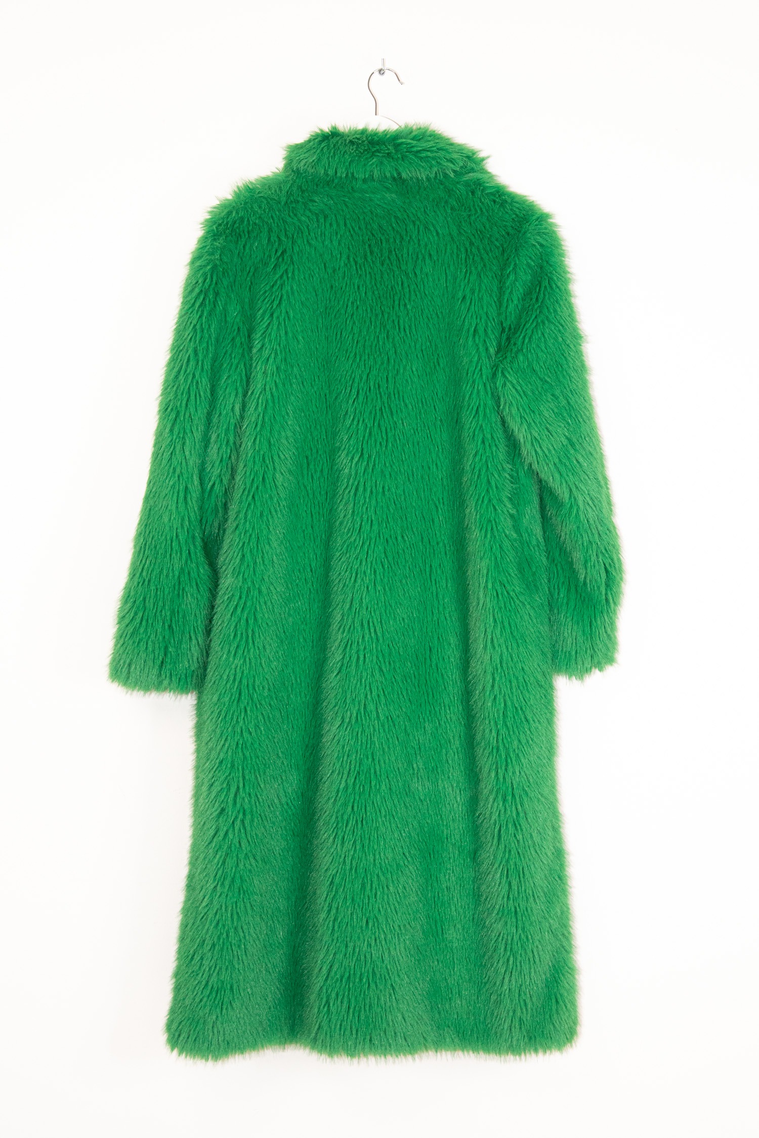 Rock and Blue Mantel aus Fake Fell in Grasgrün