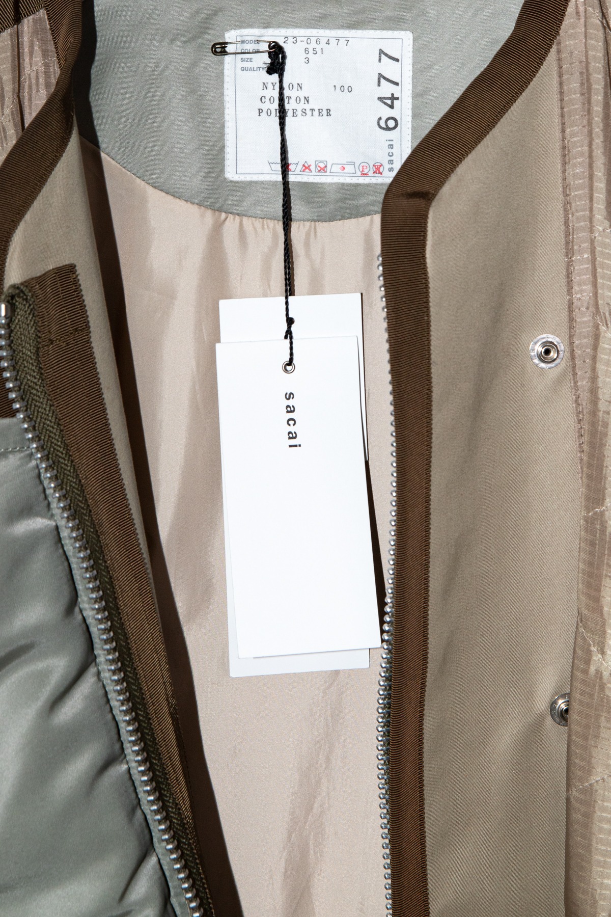 Sacai Utility-Jacke in Oliv