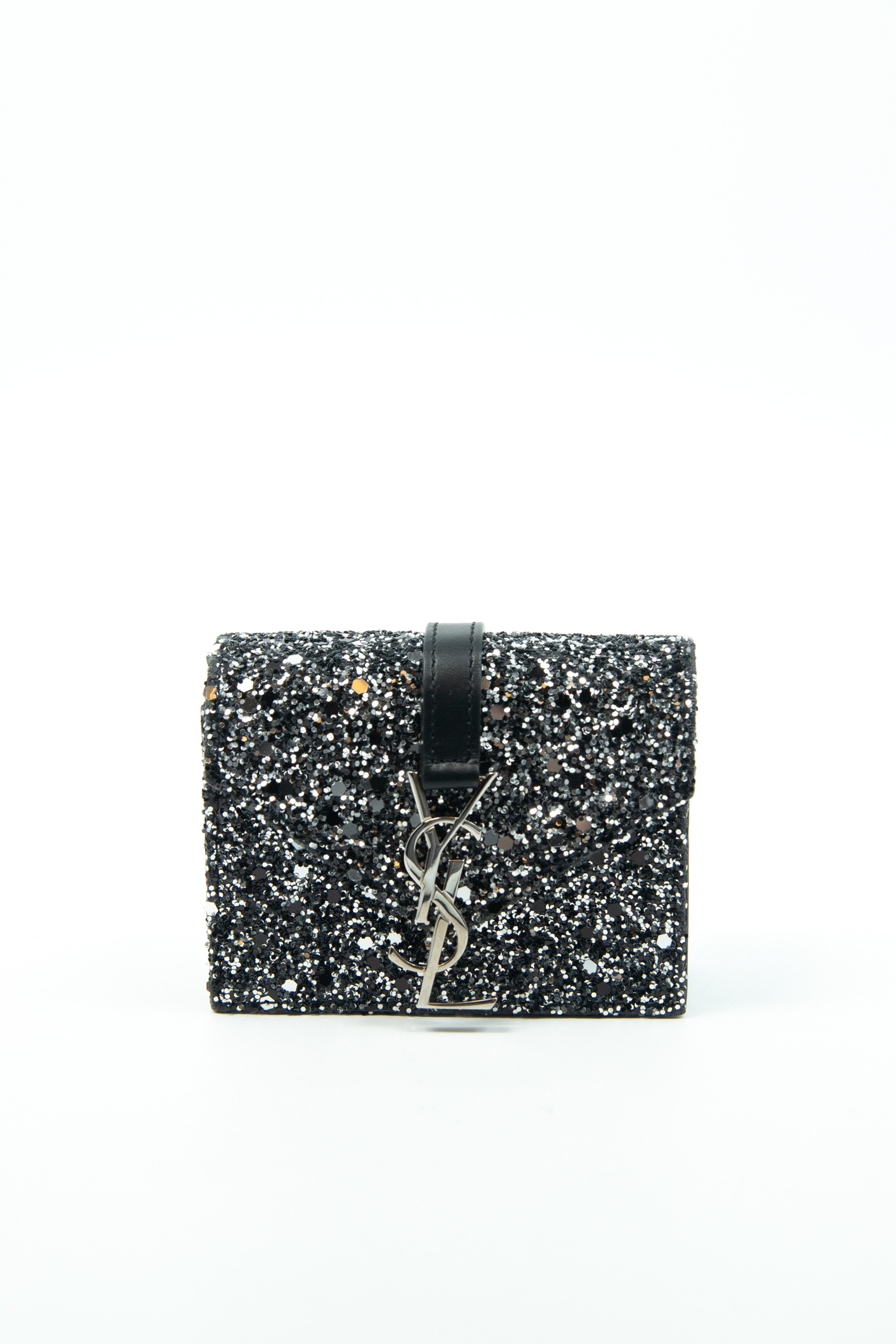 Saint Laurent "Mini Crossbody" Umhängetasche mit Glitzer
