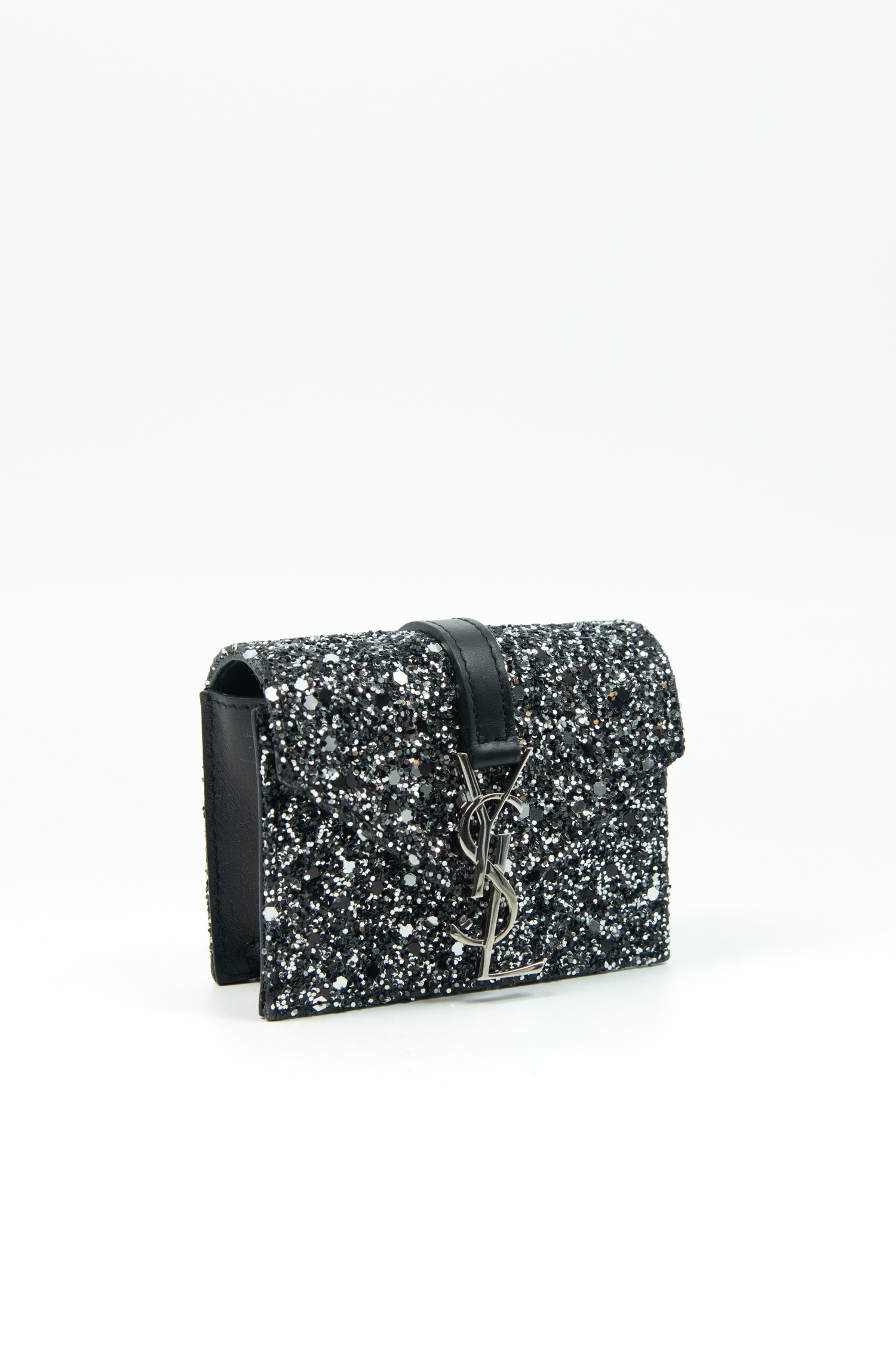 Saint Laurent "Mini Crossbody" Umhängetasche mit Glitzer