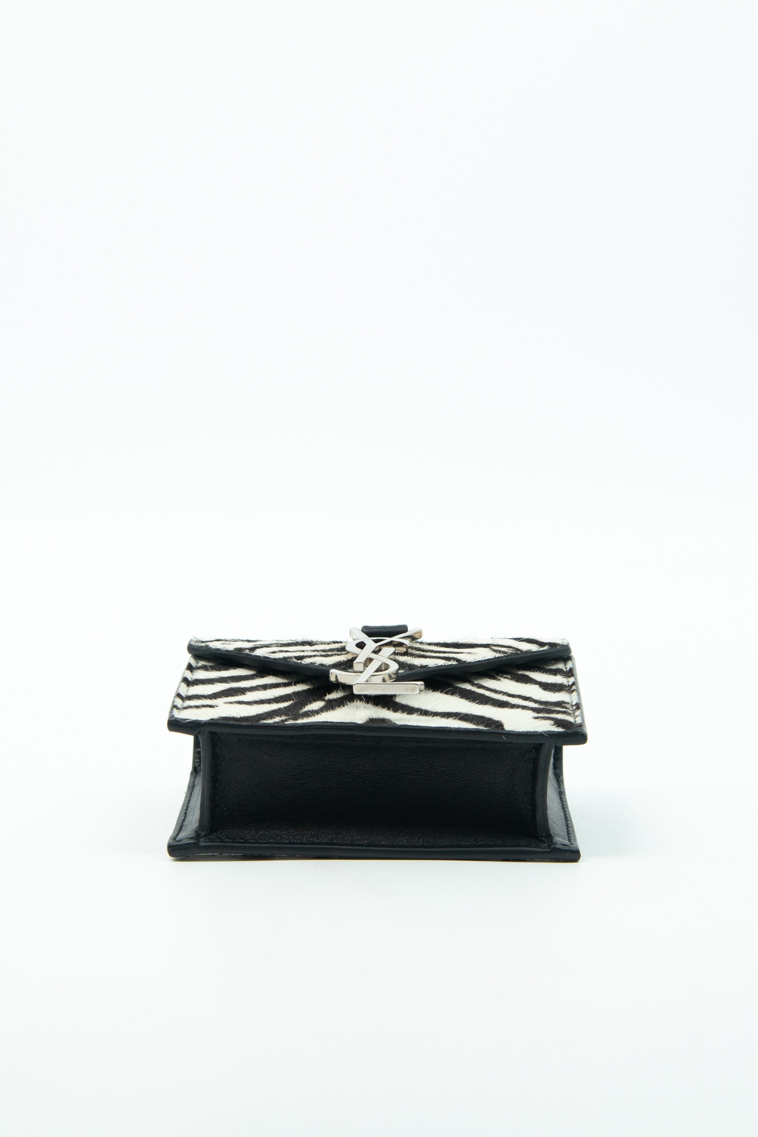 Saint Laurent "Mini Crossbody" Umhängetasche mit Zebramuster