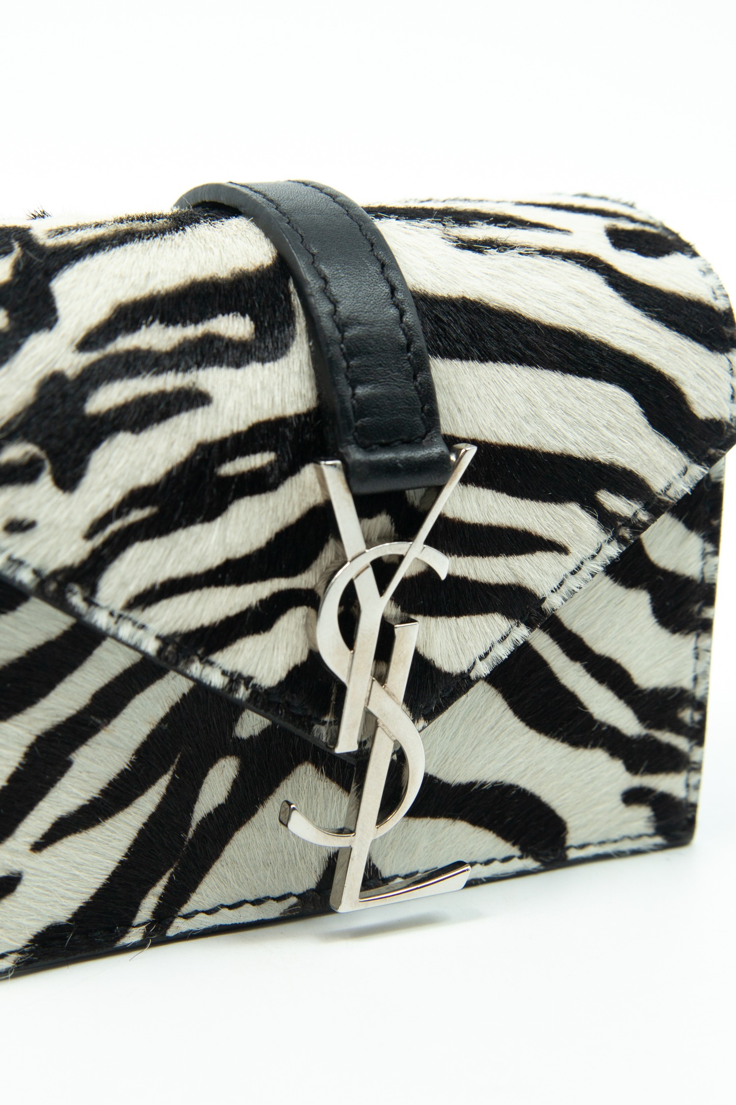 Saint Laurent "Mini Crossbody" Umhängetasche mit Zebramuster