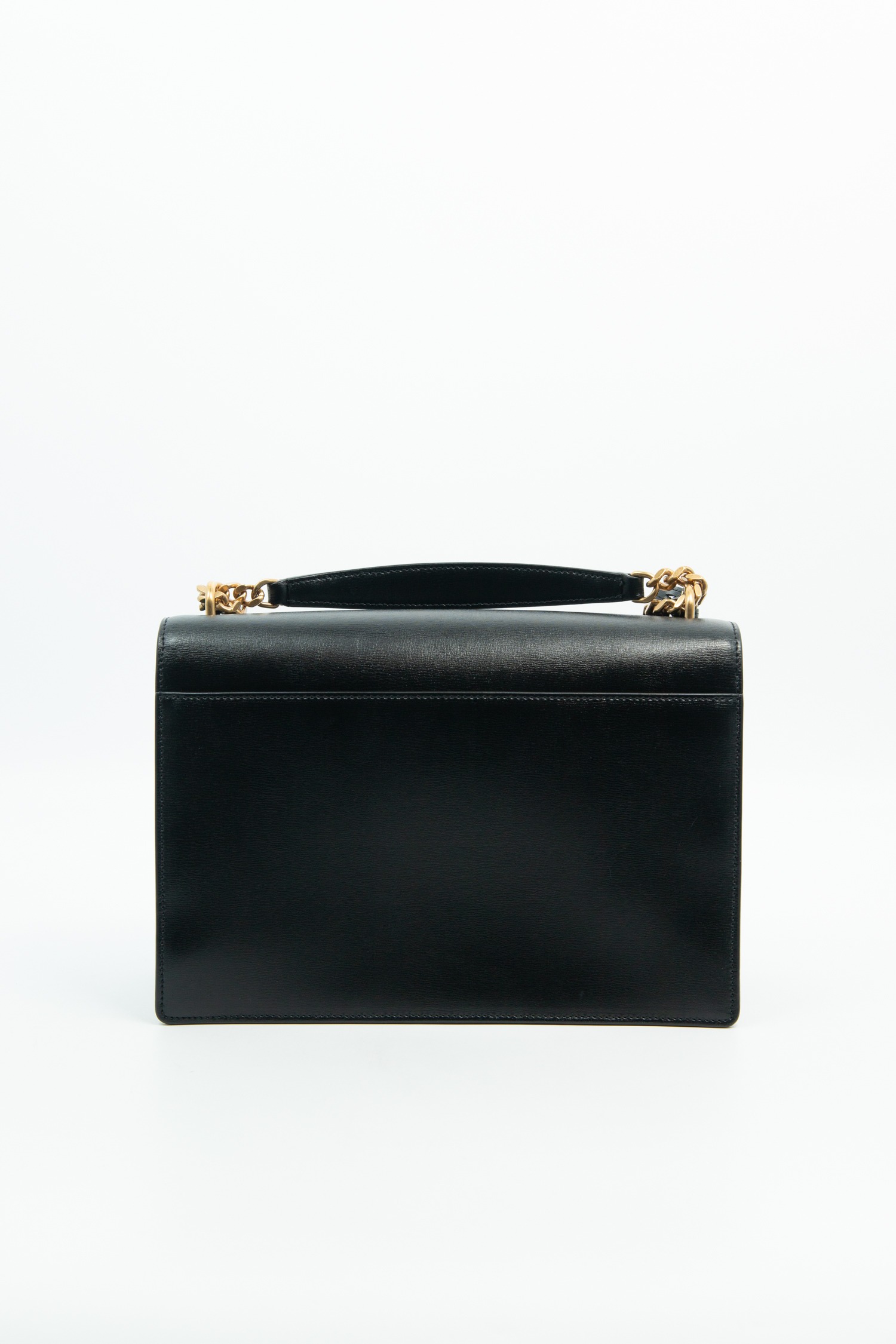 Saint Laurent "Sunset Large" Handtasche in Schwarz und Gold