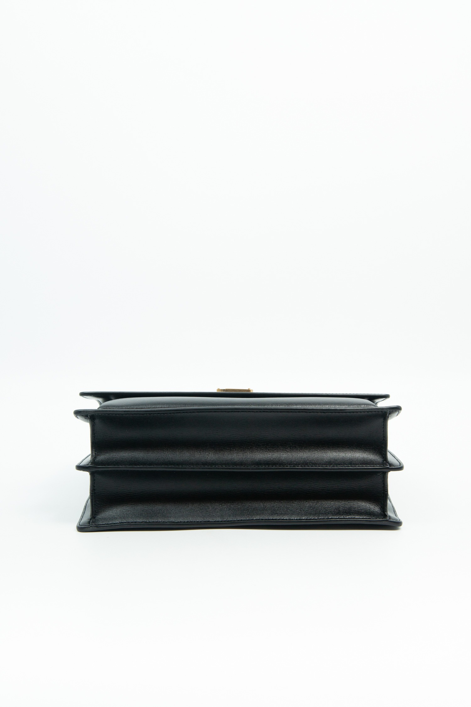 Saint Laurent "Sunset Large" Handtasche in Schwarz und Gold