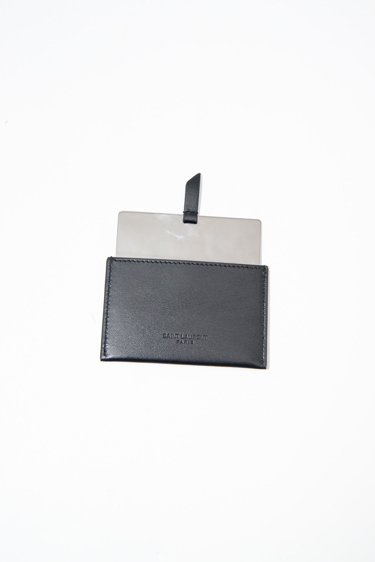 Saint Laurent Etui mit Spiegel in Schwarz