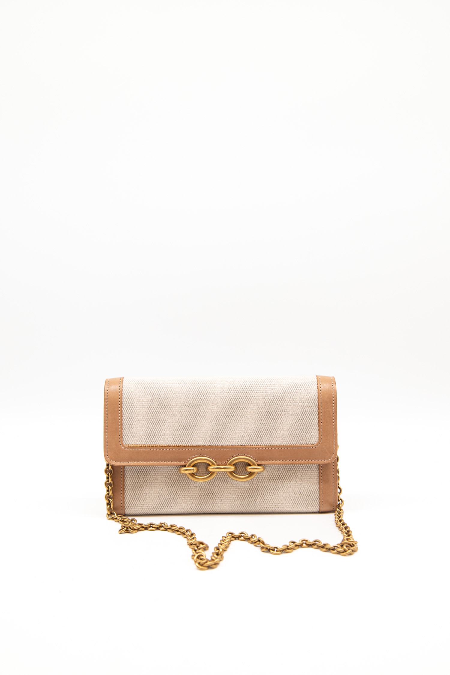Saint Laurent "Le Maillon" Wallet-on-Chain in Hellbeige