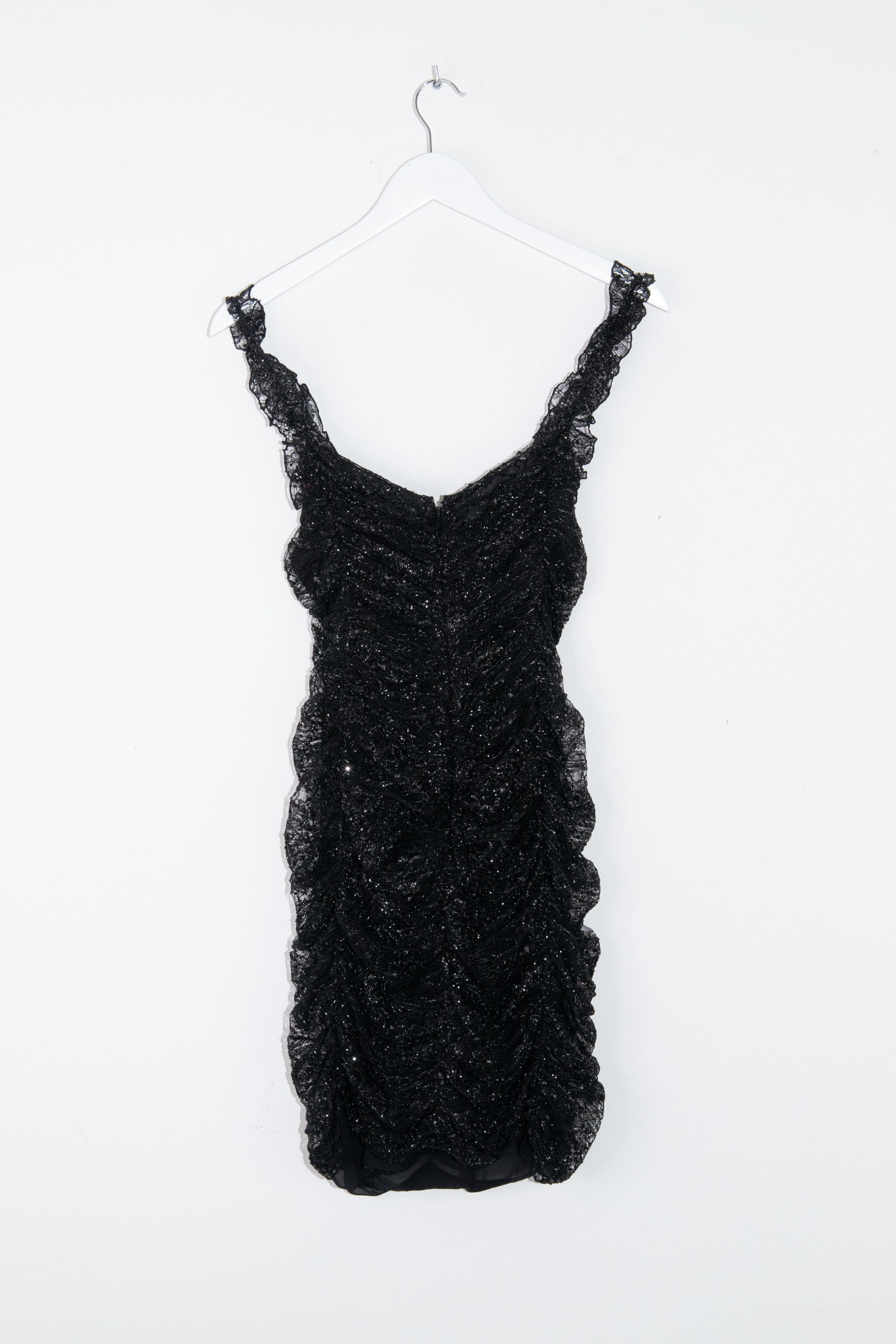 Saint Laurent Minikleid mit Pailletten in Schwarz