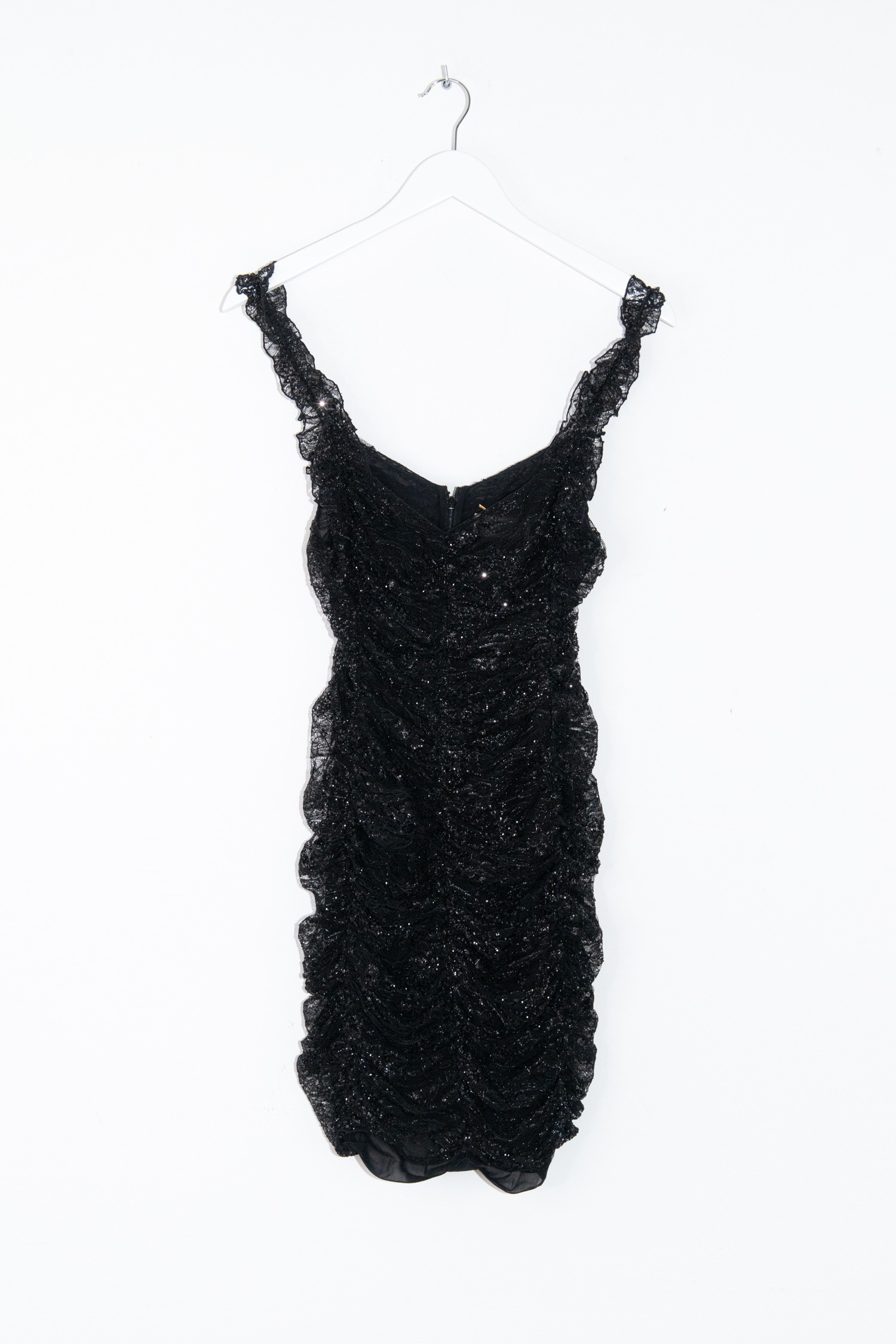 Saint Laurent Minikleid mit Pailletten in Schwarz