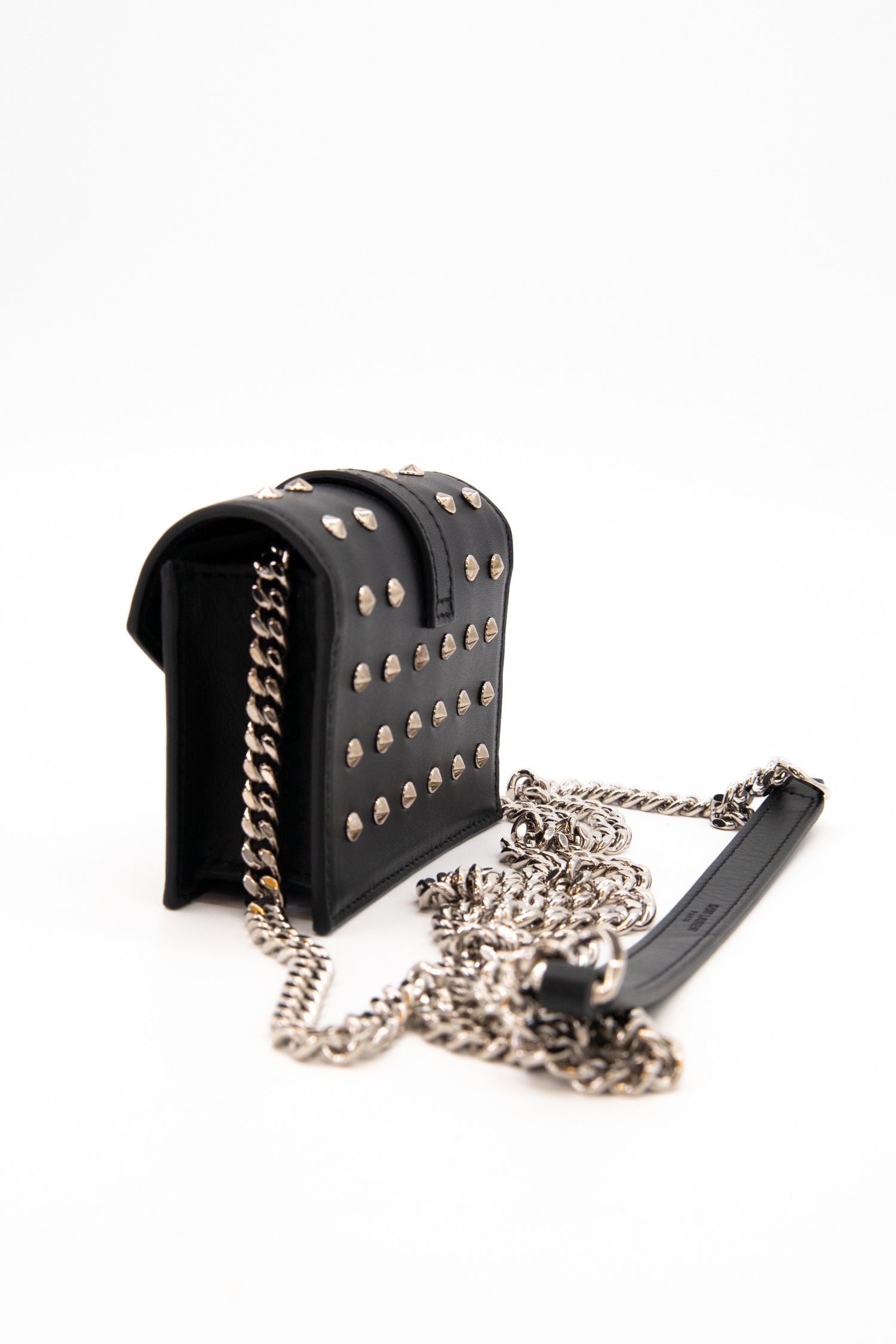 Saint Laurent Mini Abendtasche in Schwarz und Silber