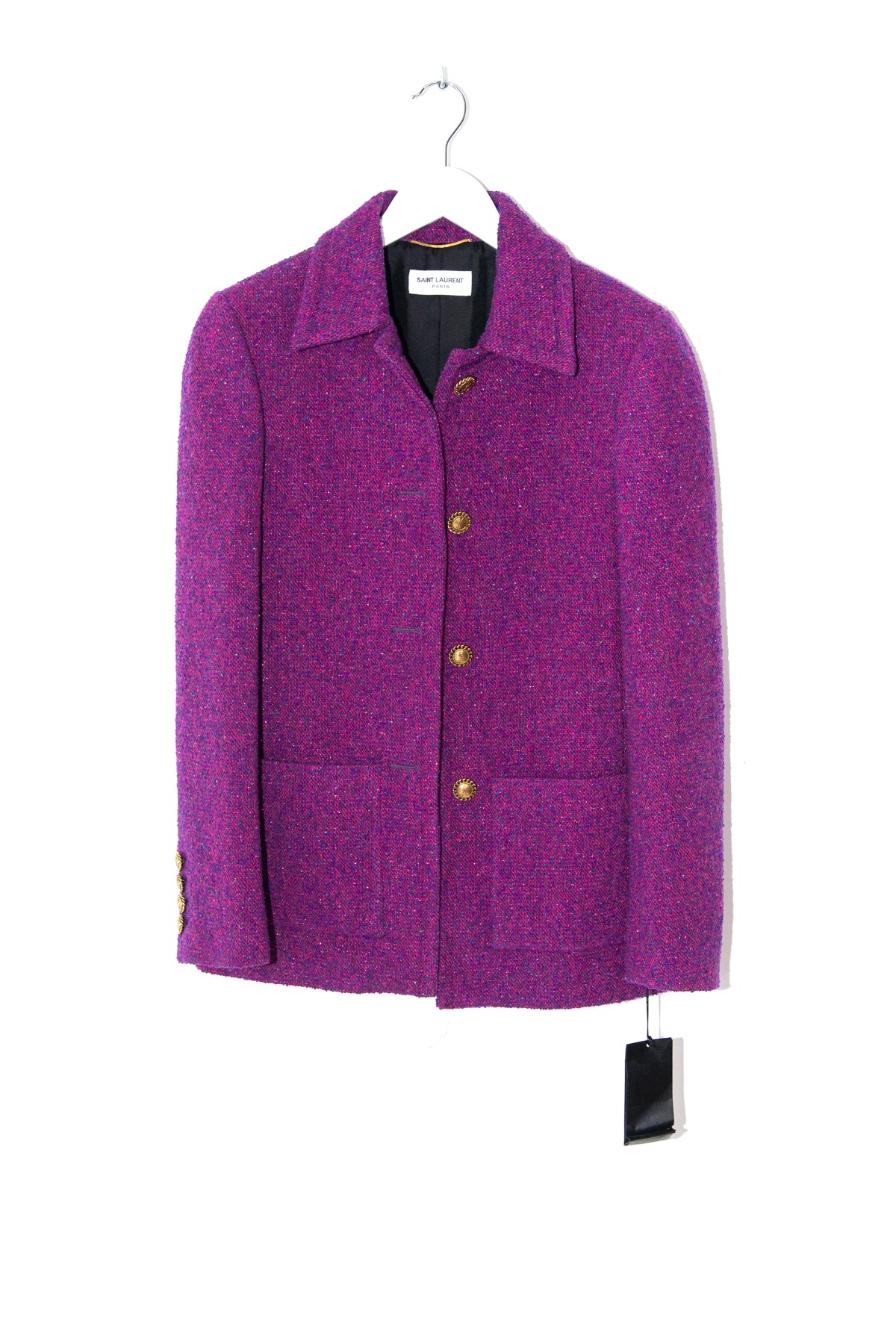 Saint Laurent Tweedkostüm mit Blazer und Rock