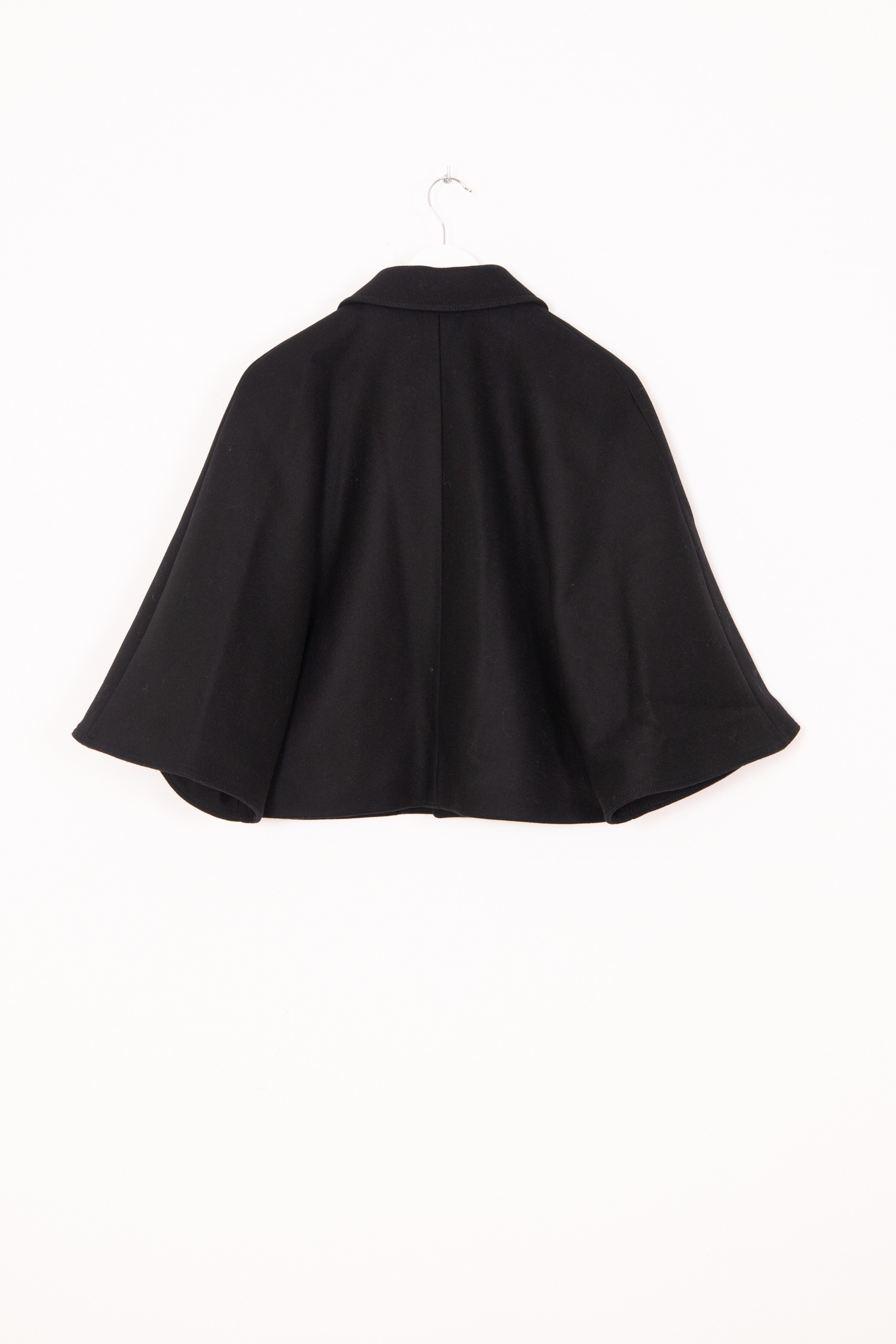Saint Laurent Cape aus Wolle in Schwarz