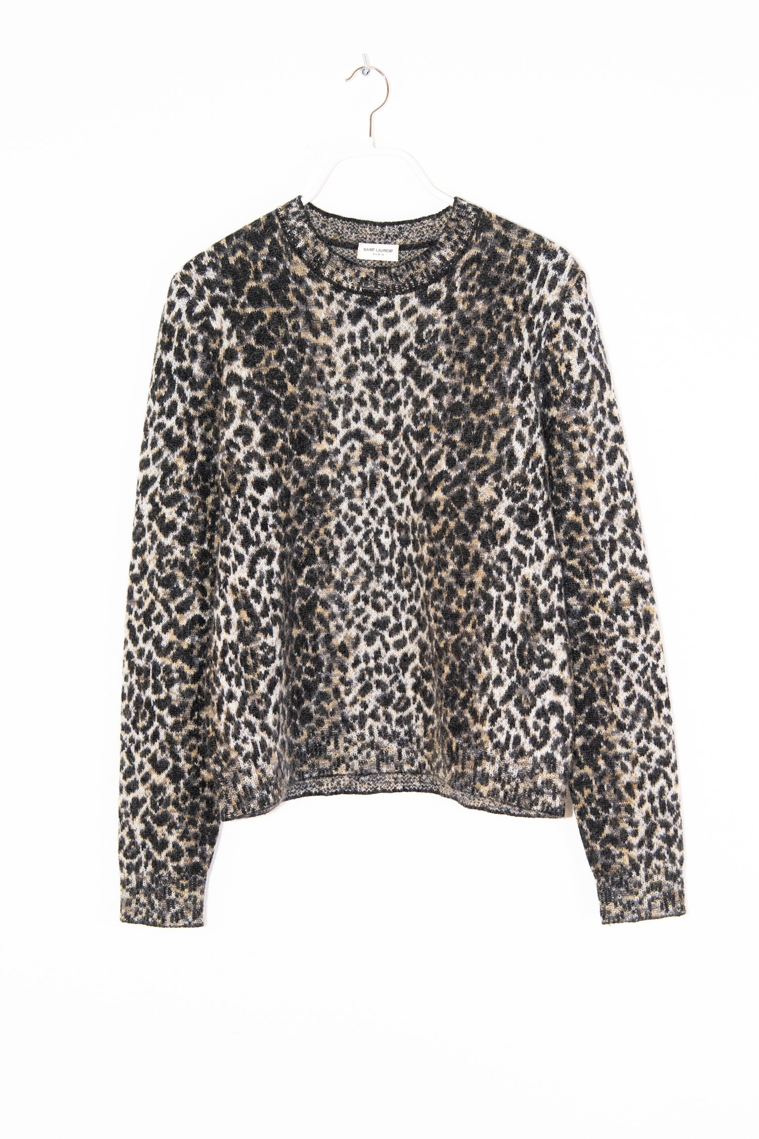 Saint Laurent Strickpullover mit Leomuster