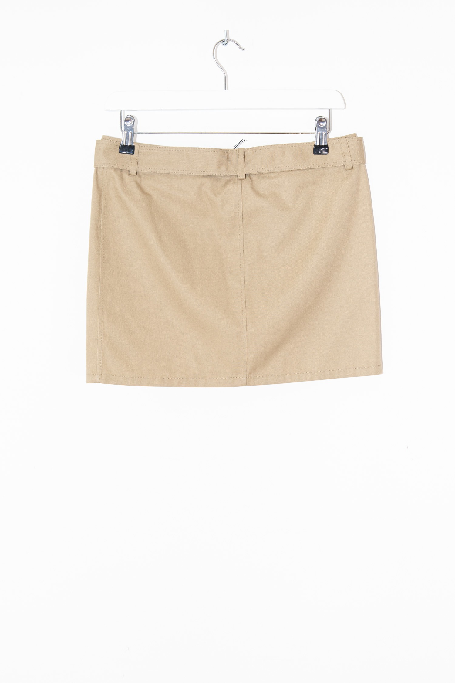 Saint Laurent Minirock mit Gürtel in hellem Khaki