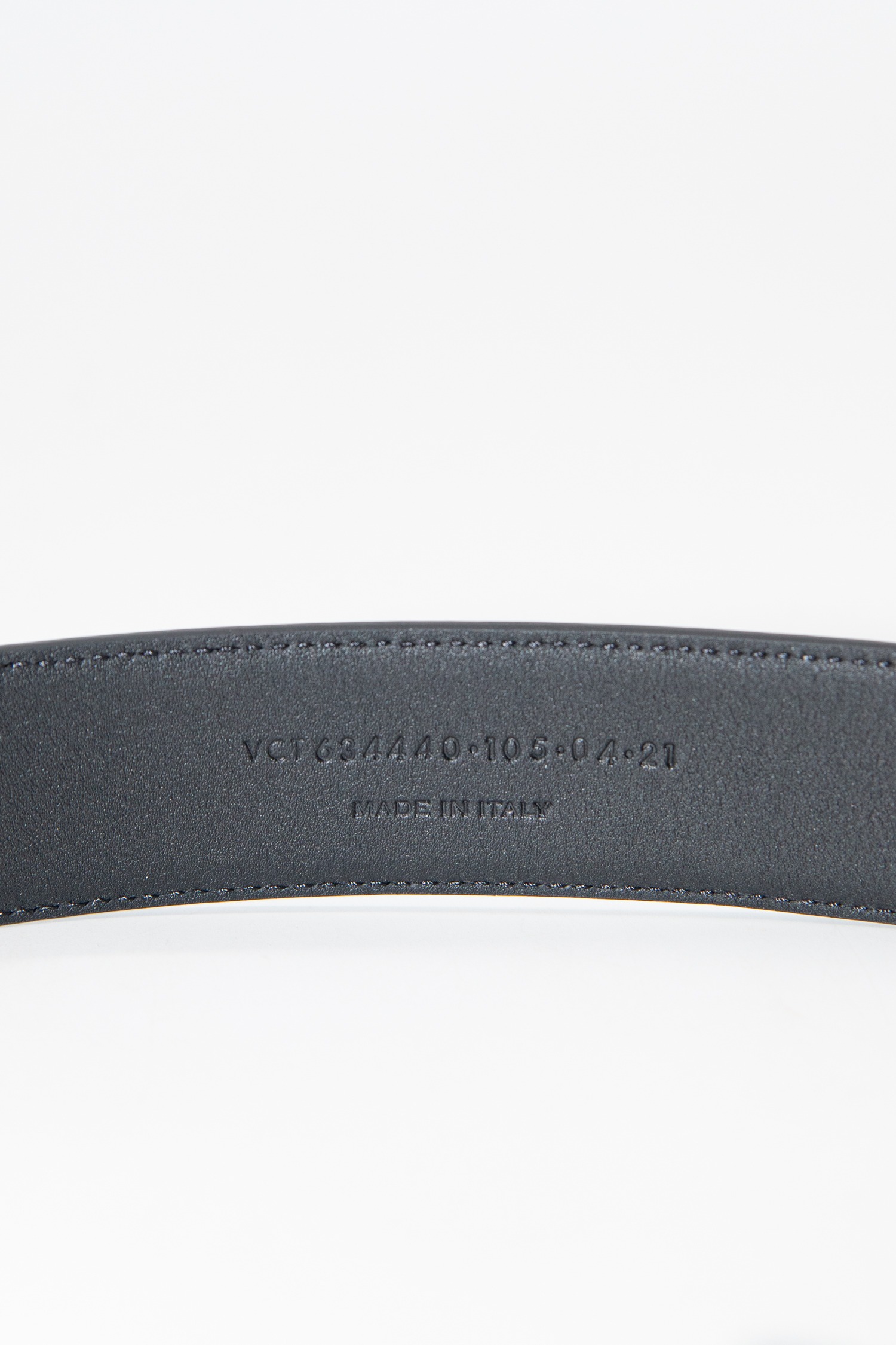 Saint Laurent Gürtel aus Leder in Schwarz und Silber