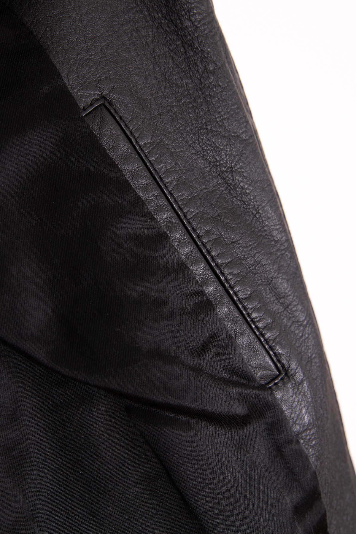 Saint Laurent Lederjacke in Schwarz