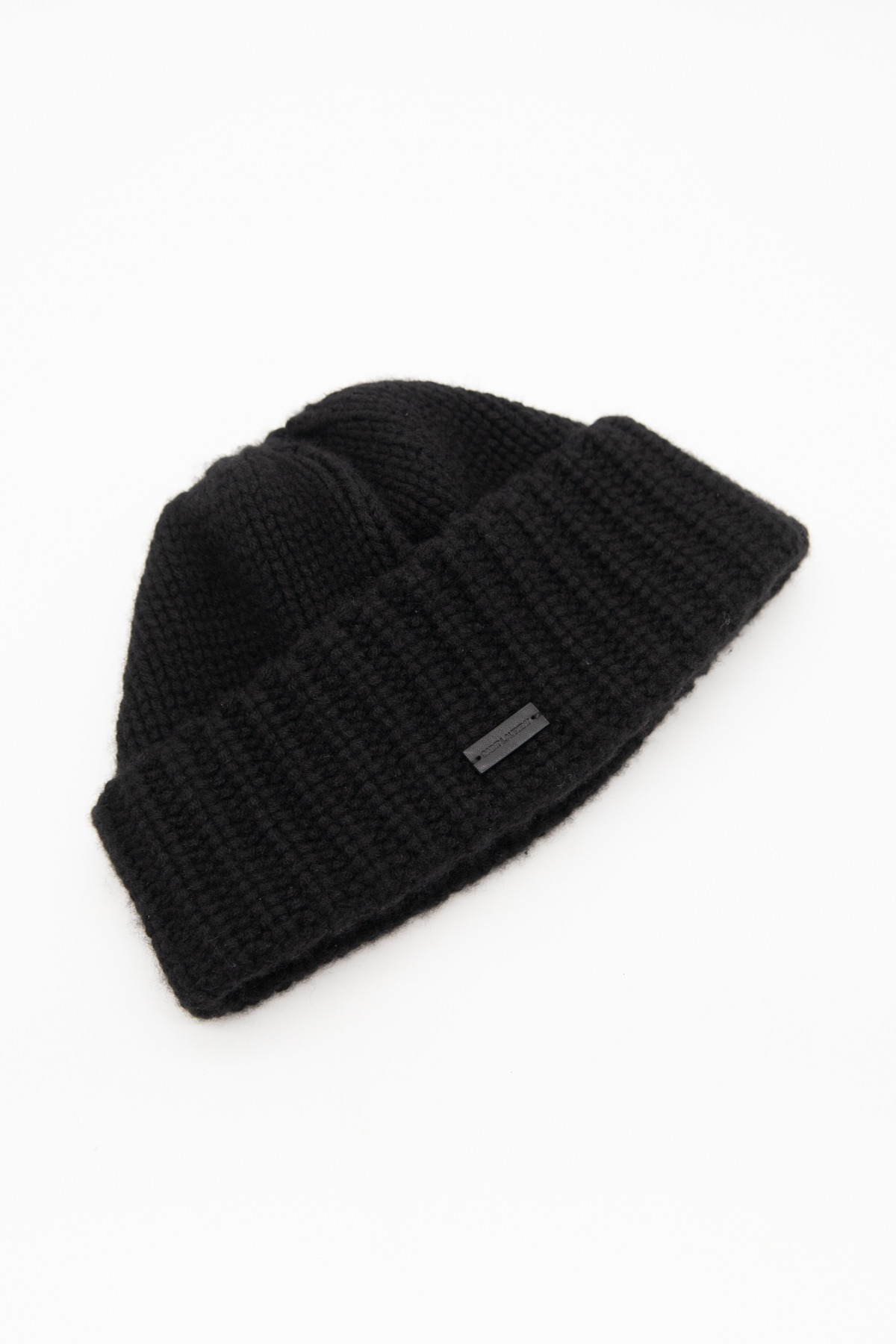 Saint Laurent Strickmütze aus Kaschmir in Schwarz