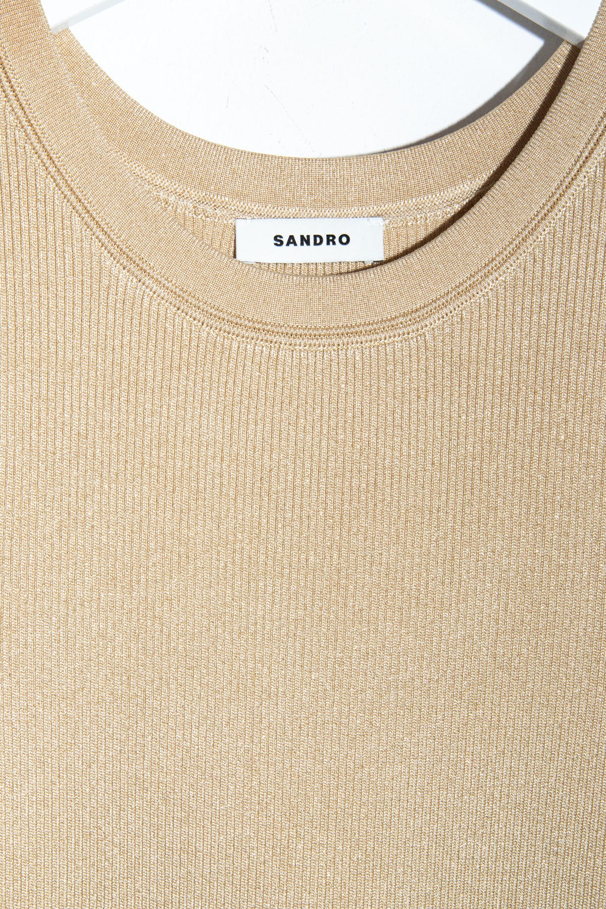 Sandro Minikleid mit Fransen in Gold