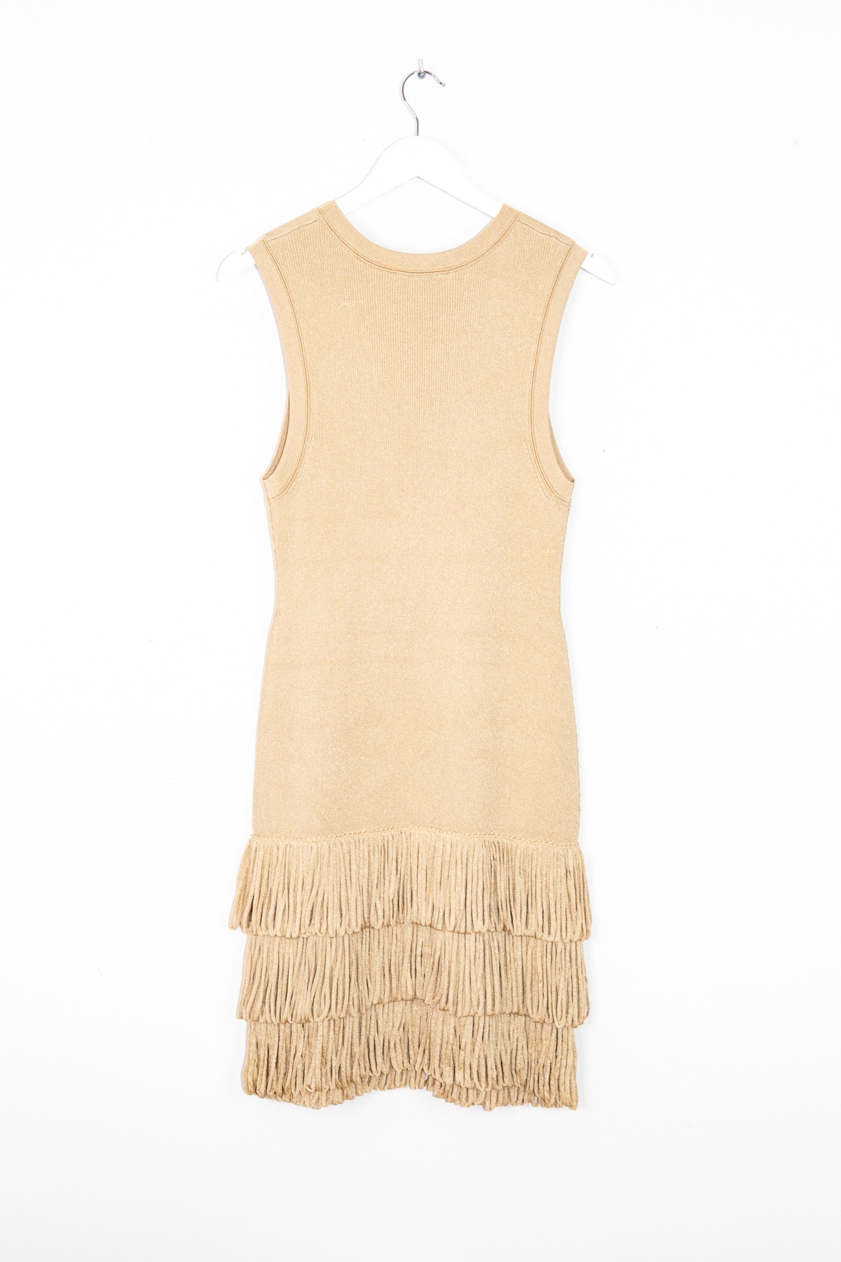 Sandro Minikleid mit Fransen in Gold