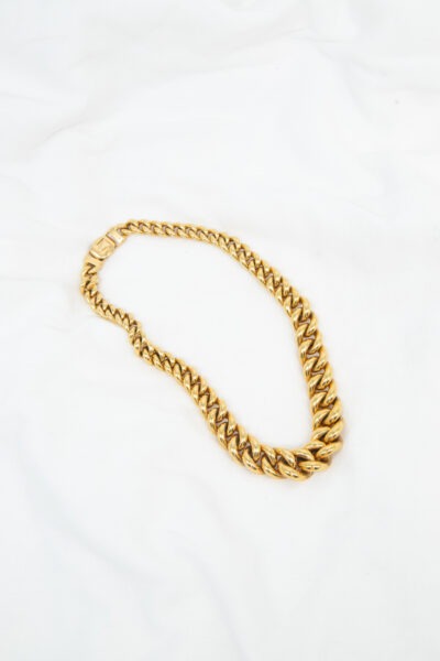 Halskette im Panzerketten-Stil in Gold