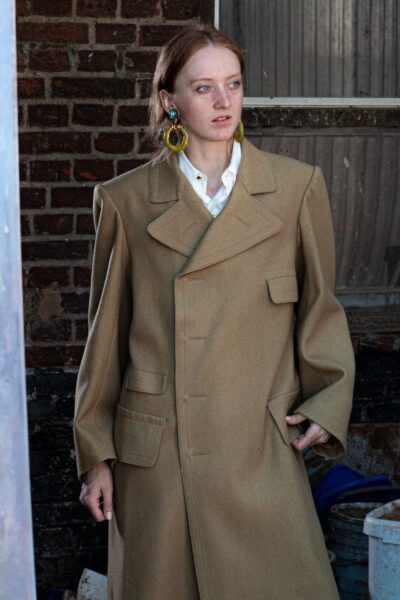 Maison Margiela Oversized Mantel in Camel