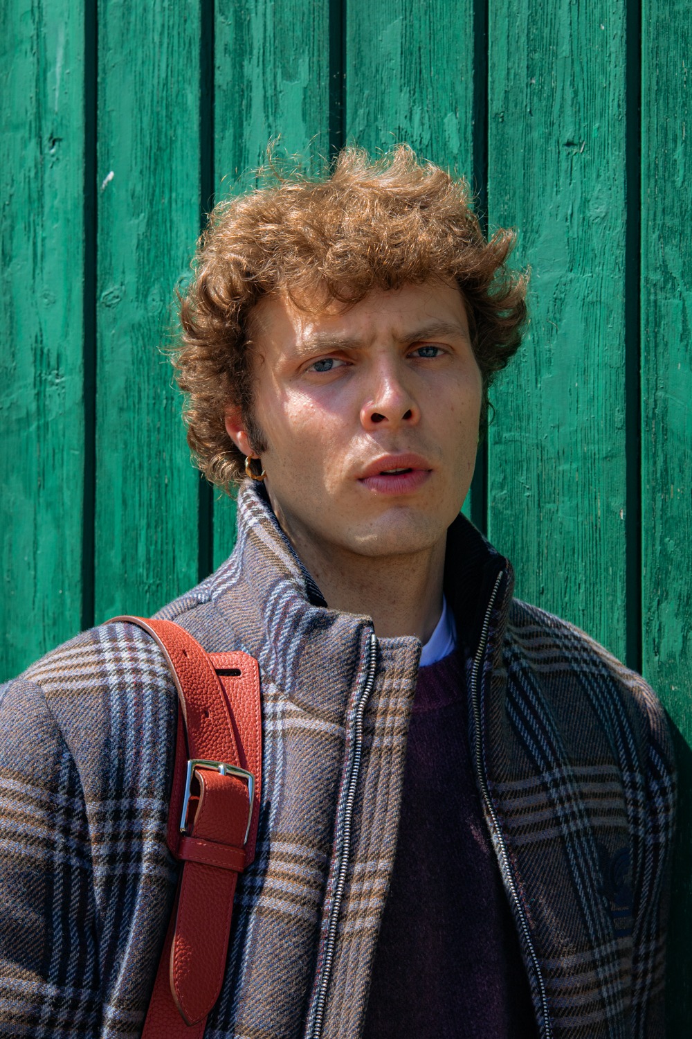 Etro Jacke mit Karomuster in Braun und Blau