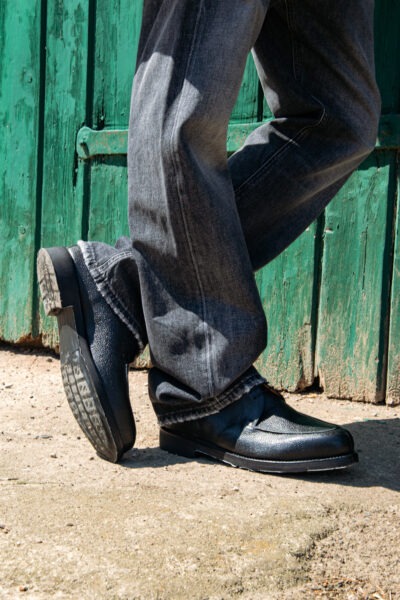 Ladage & Oelke Schnürschuhe aus Leder in Schwarz