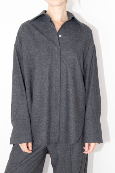 Seidensticker "The Grace" Oversized Bluse in Dunkelgrau