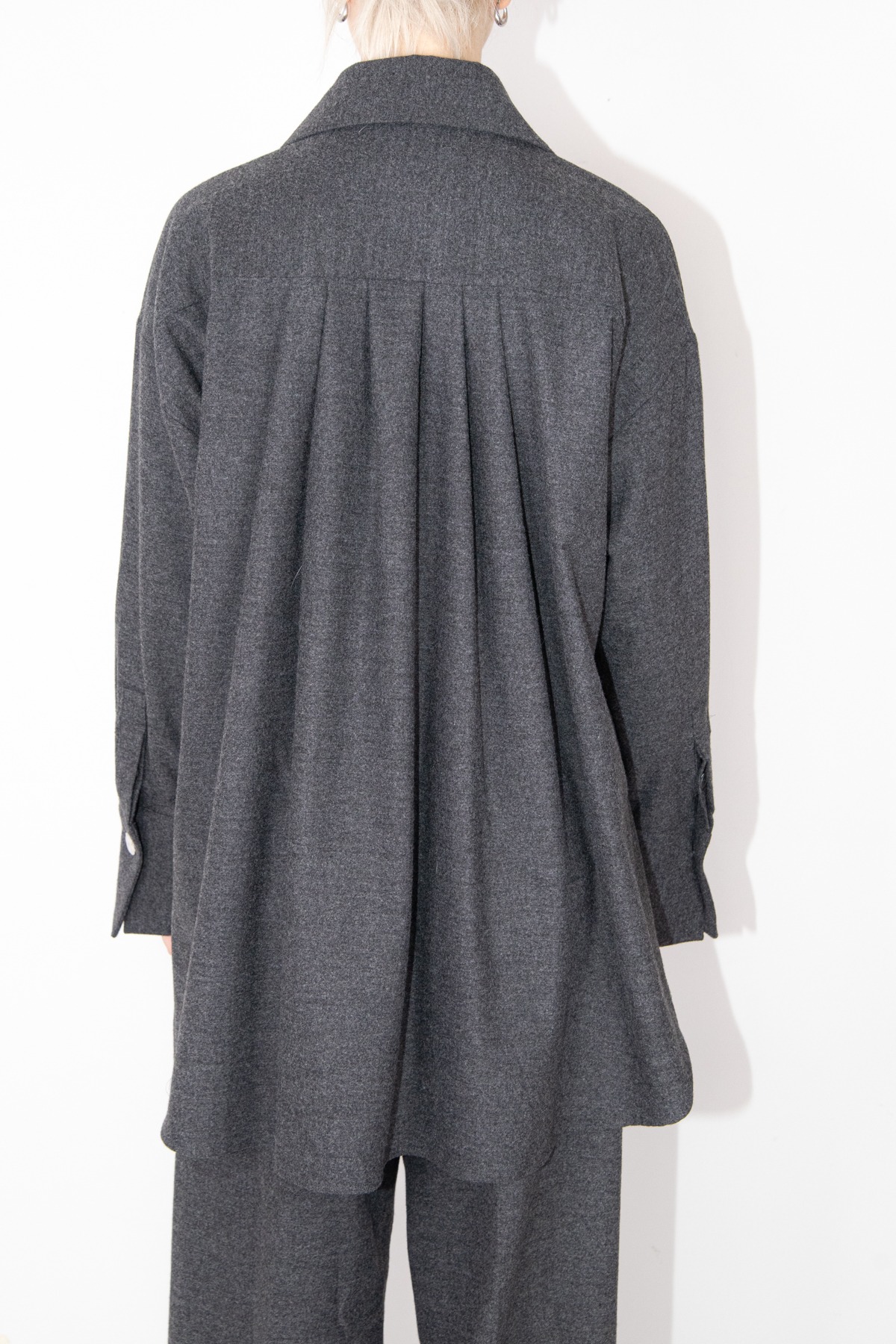 Seidensticker "The Grace" Oversized Bluse in Dunkelgrau