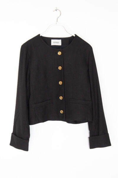 SOSUE Jacke "Yves" in Schwarz und Gold