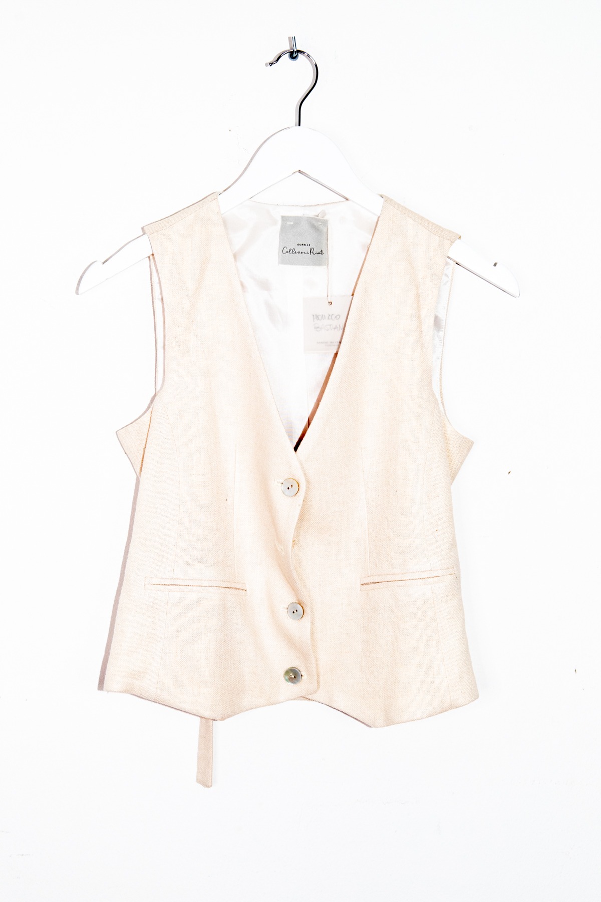 Sorelle Collezioni Private Weste in Hellbeige