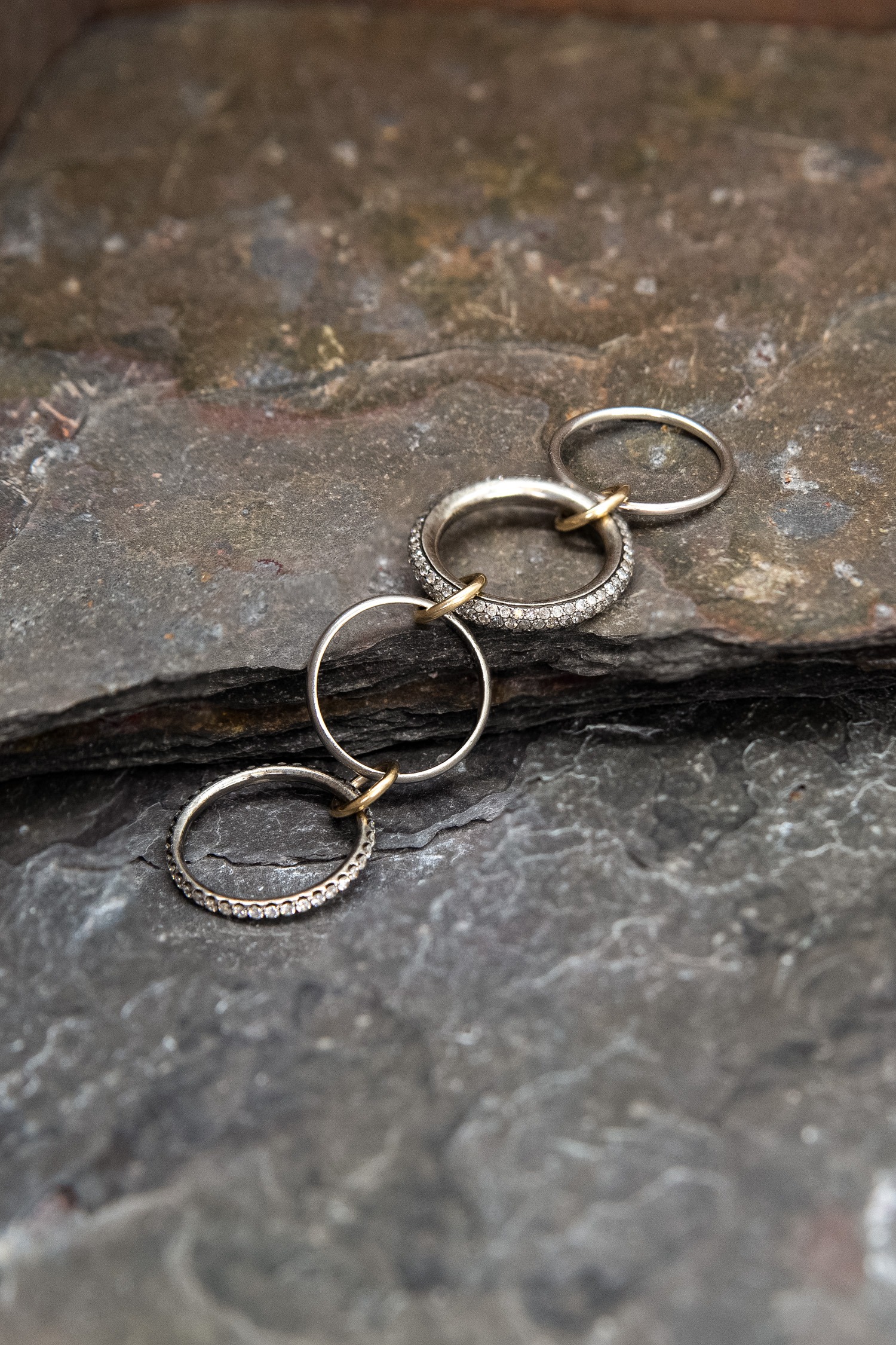 Spinelli Kilcollin "Vega" Ring in Silber und Gold