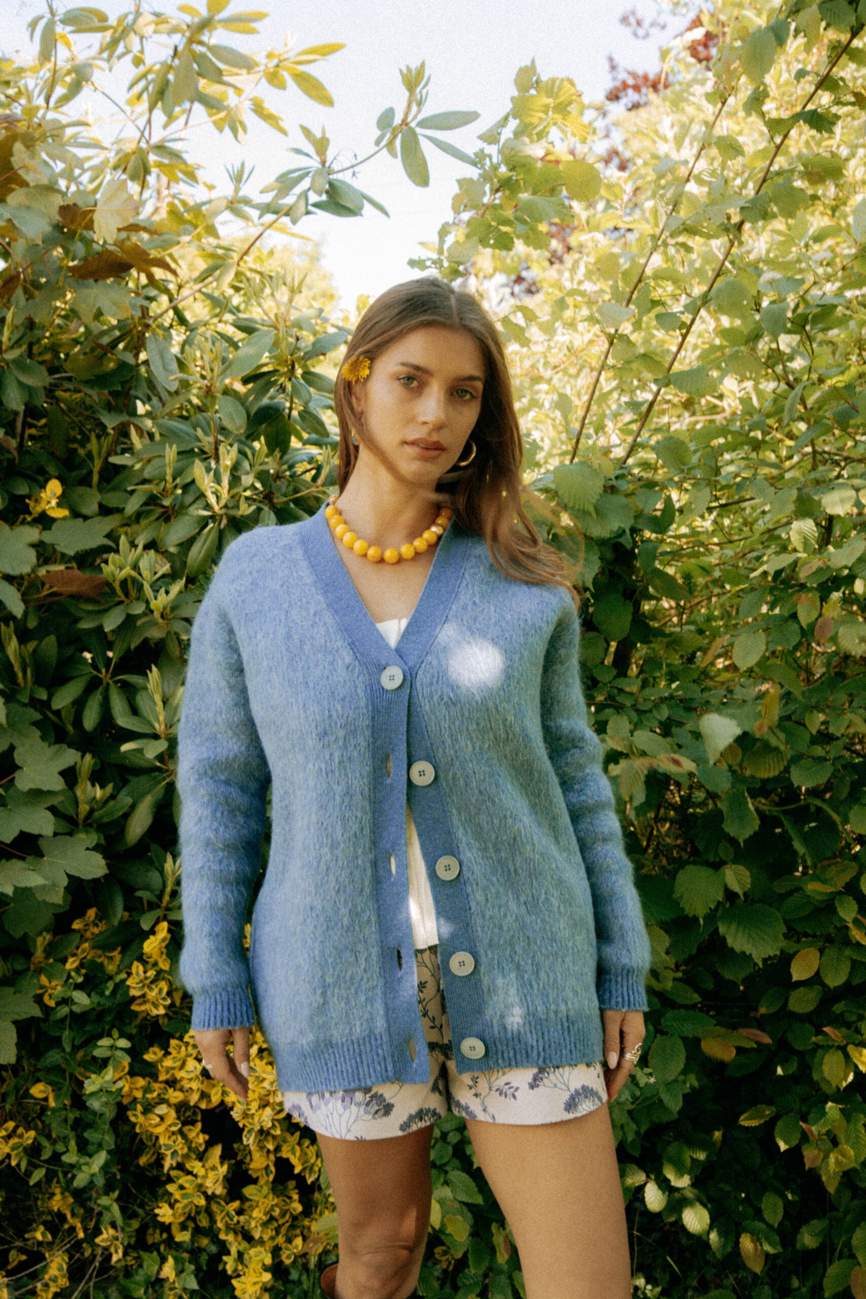 Stella McCartney Strickjacke in Hellblau