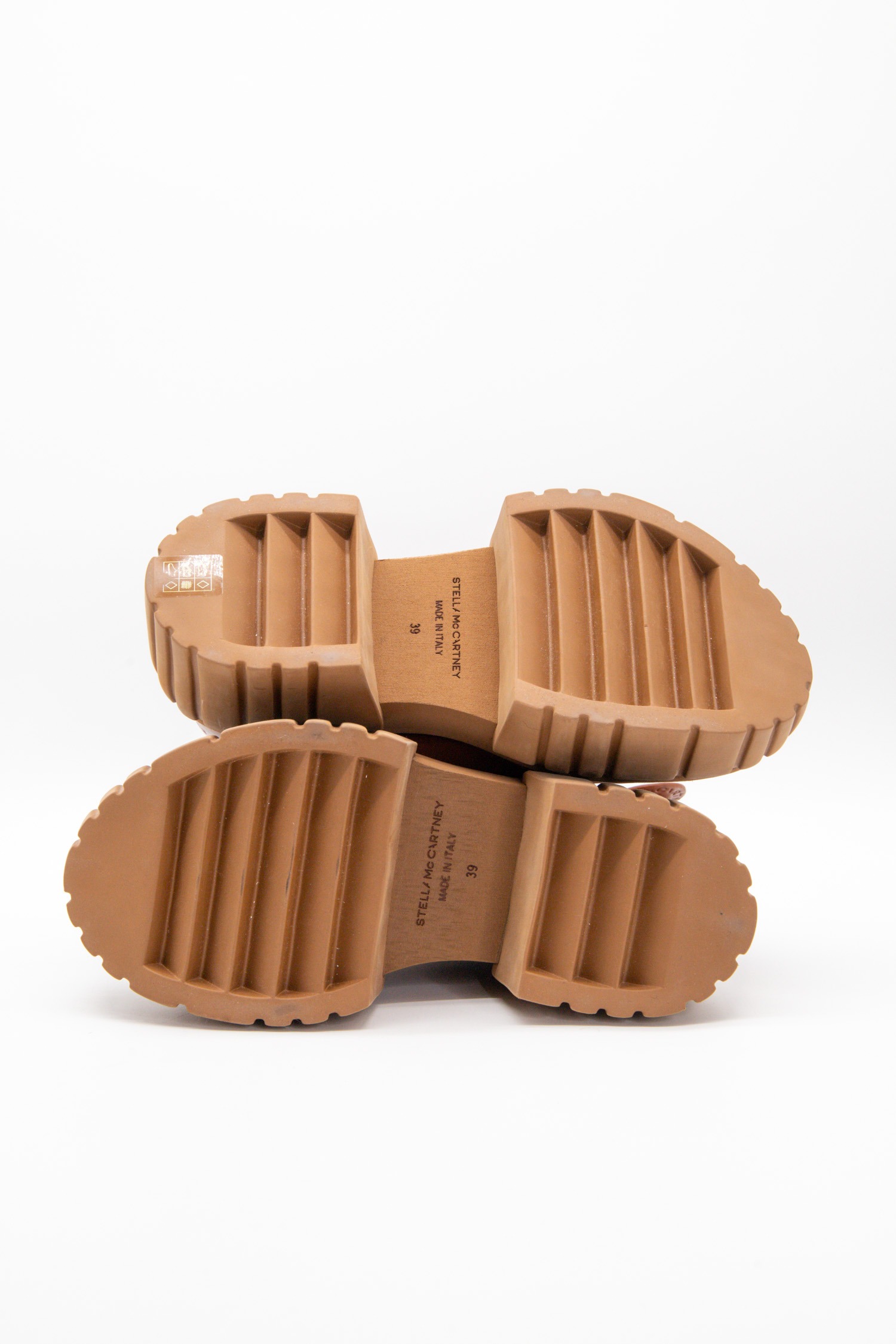 Stella MC Cartney Vegane Stiefeletten in Braun und Beige