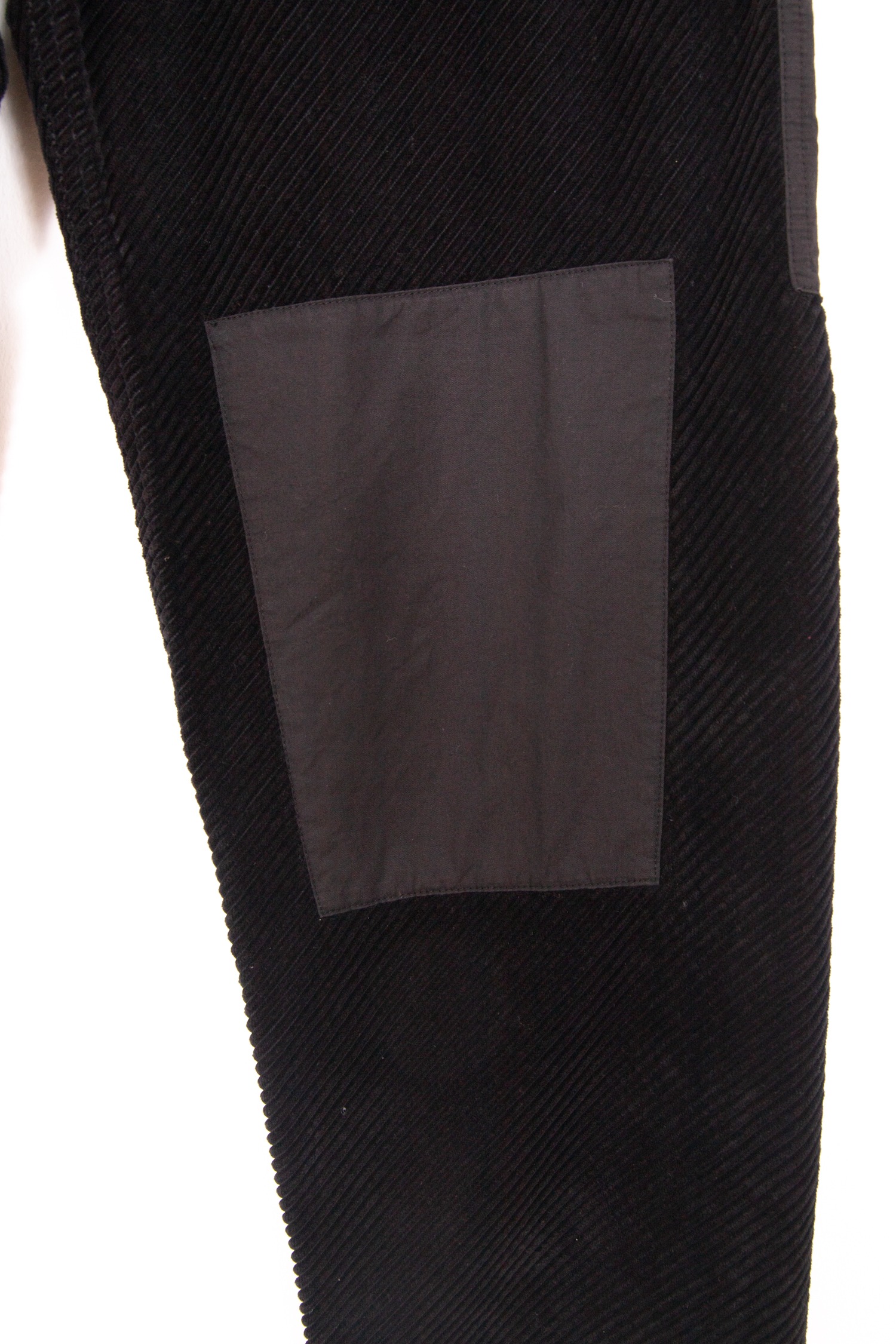 Stone Island Cordhose mit Kontrast-Panels in Schwarz