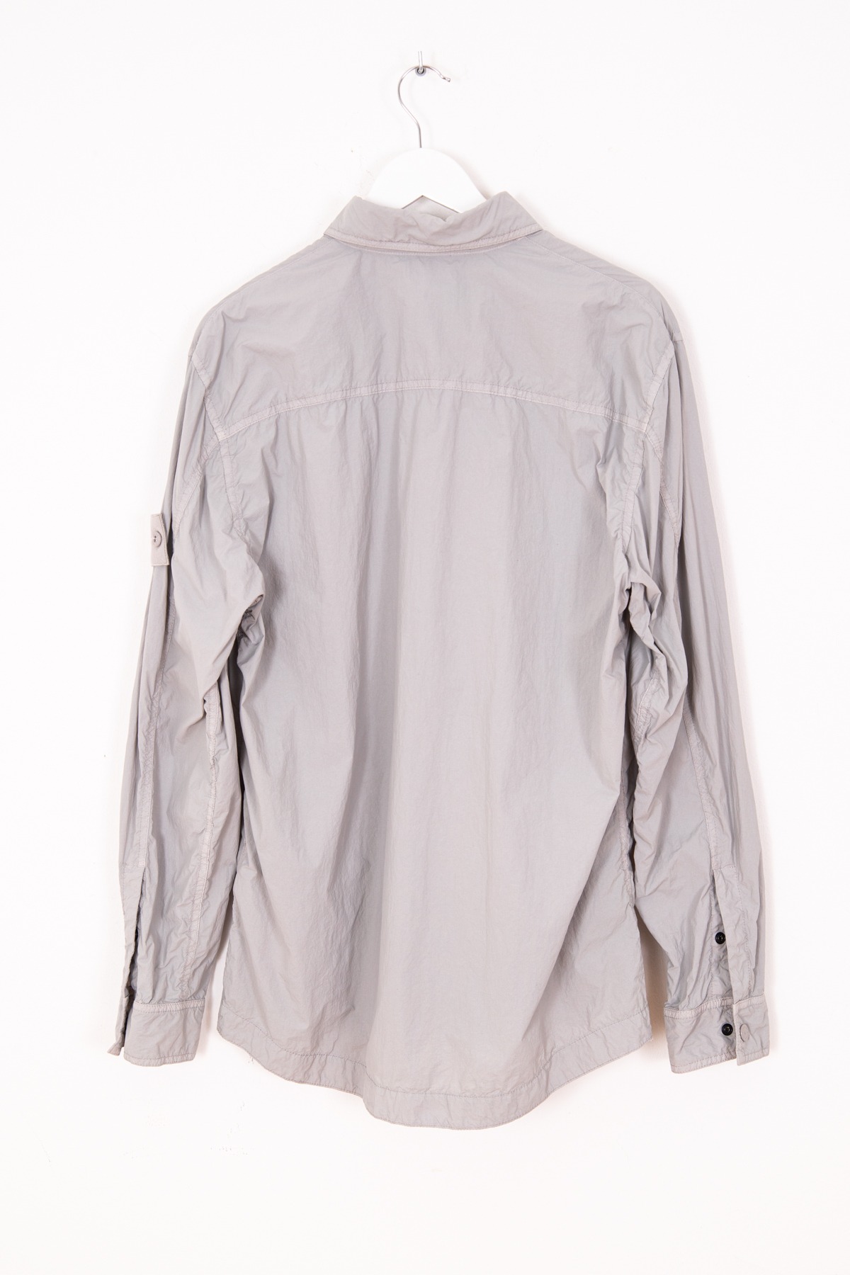Stone Island "Camicia Ghost Piece" Overshirt in Hellgrau