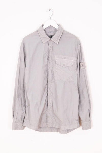 Stone Island "Camicia Ghost Piece" Overshirt in Hellgrau