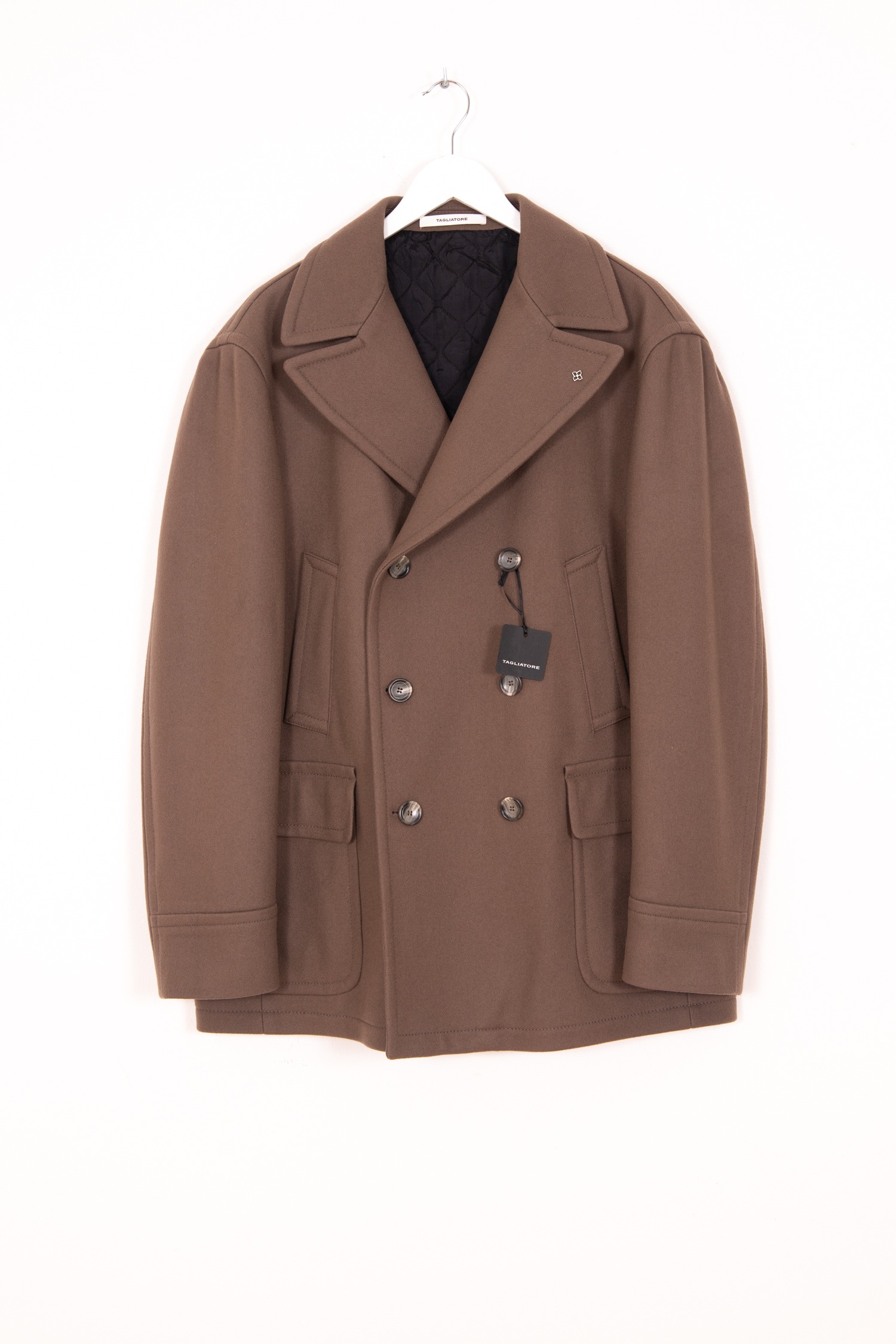 Tagliatore "Sailing" Peacoat in Braun