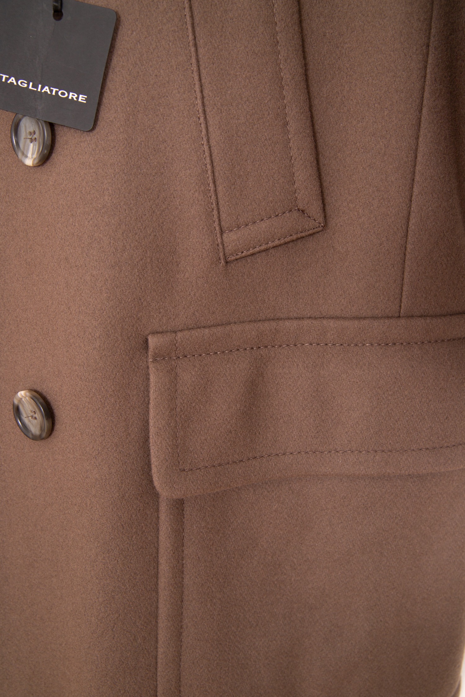 Tagliatore "Sailing" Peacoat in Braun